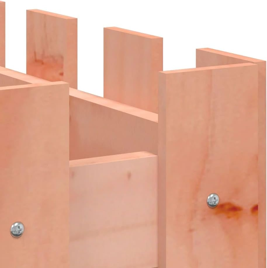 'Vidaxl Garden Raised Bed in Natural Brown Douglas Wood - Versatile Design for Flower Planting and Display, 100X50X70 Cm Size Fit for Patio or Deck image number 5