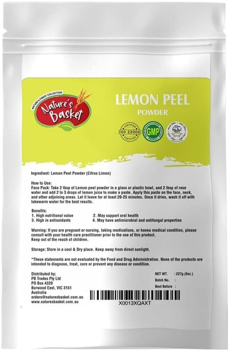 Nature'S Basket Lemon Peel (Citrus Limon) Powder - 227 Grams image number 3