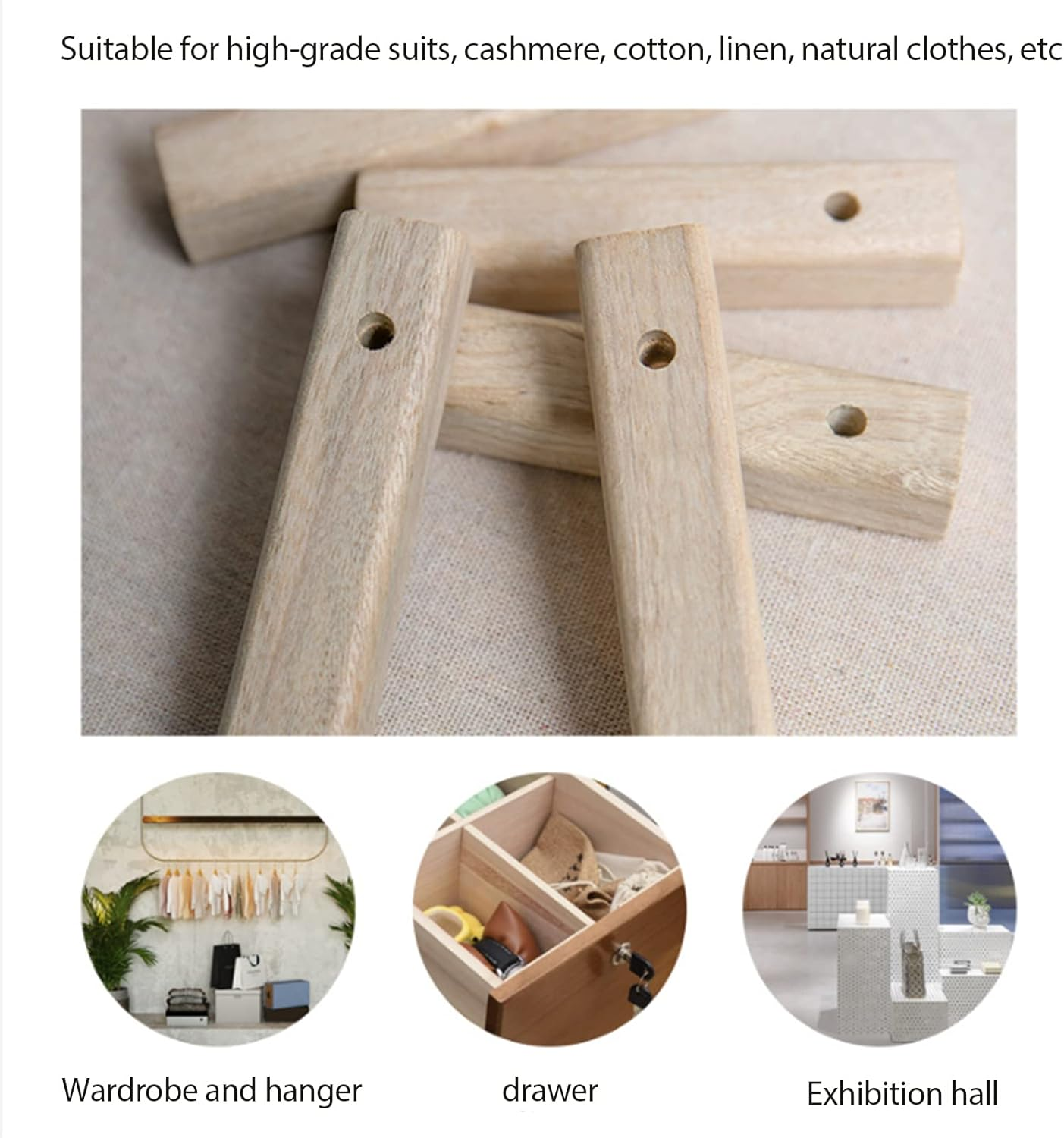 10PCS Moth Protection Storage Essentials Fresh Cinnamomum Camphora,Camphor Wood Strips(10*2*2Cm),Root for Closet Storage,Better Insect Repellent than Cedar Balls, Longer Lasting Effect,Repelling Clothes Moths and Other Pests image number 2