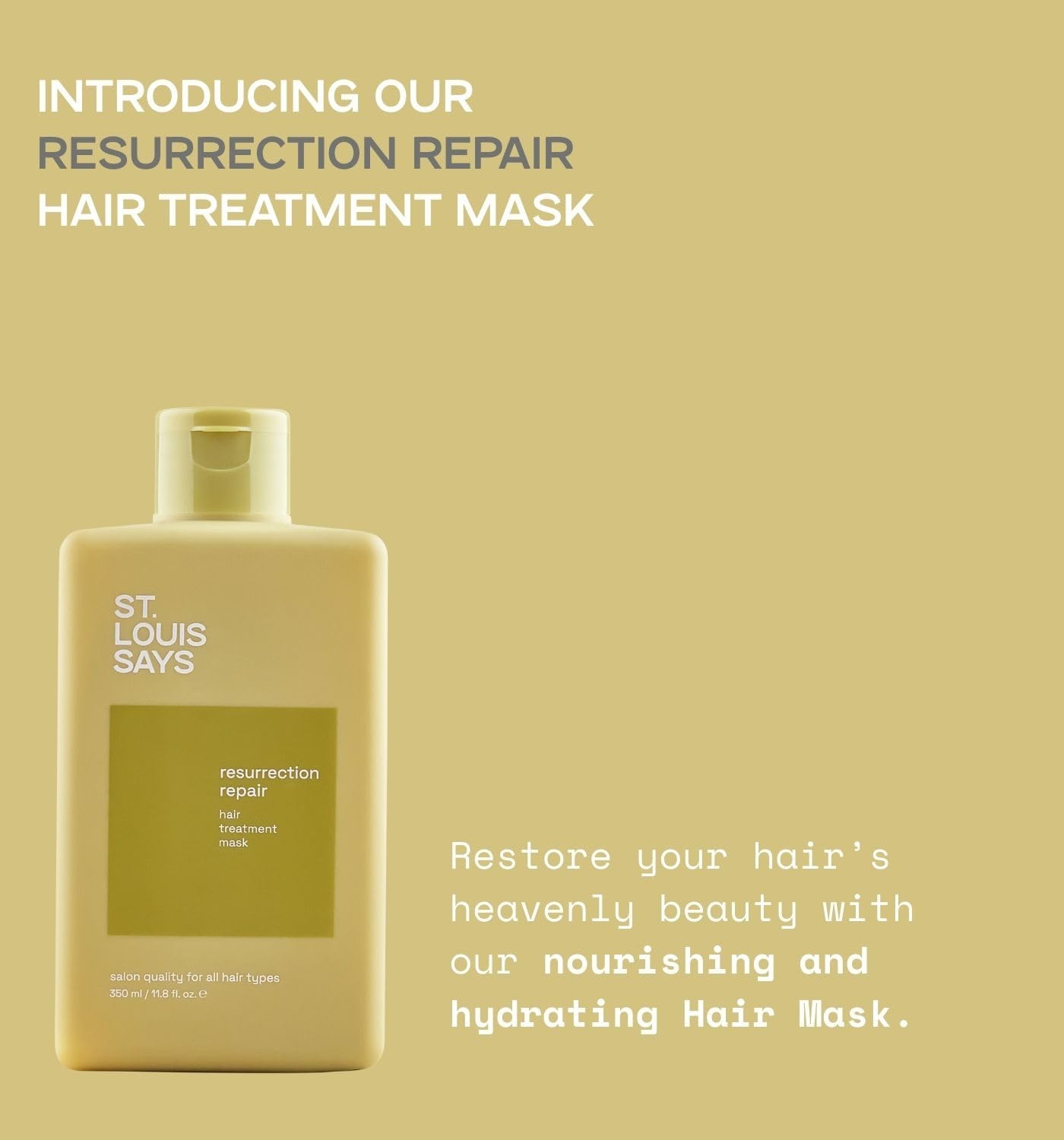 Resurrection Repair Hair Treatment Mask &ndash; Deep Conditioning Mask for Dry, Damaged Hair &ndash; Restores Shine, Softness & Strength &ndash; Infused with Quinoa, Rosemary, Amaranth, Argan Oil & Kakadu Plum image number 2
