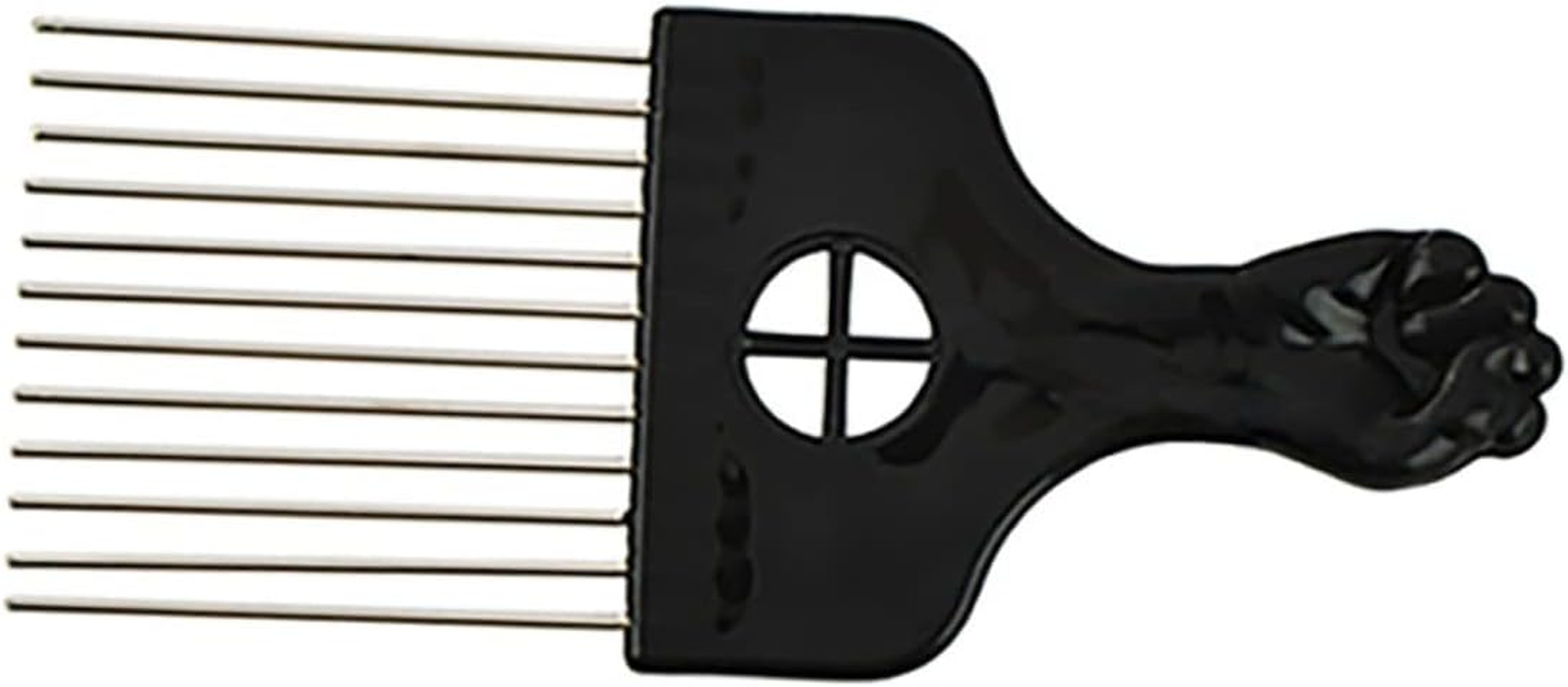 SOESFOUFU 2Pcs Professional Hair Comb Steel Needle Fan Combs Hairdressing Supplies for Styling image number 1