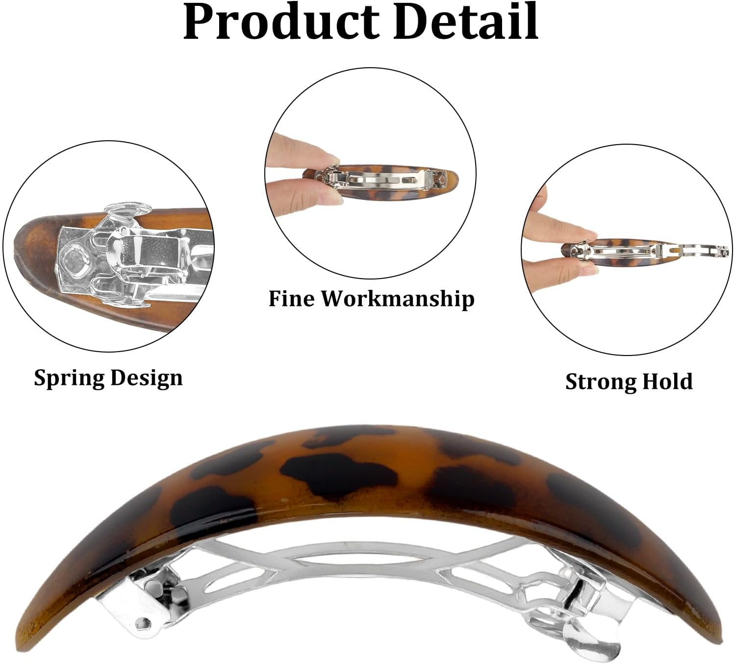 Srotmirw Women'S Hair Clips, 2 Pieces Hair Accessories for Women with Leopard Print for Women and Girls Daily to Choose image number 1