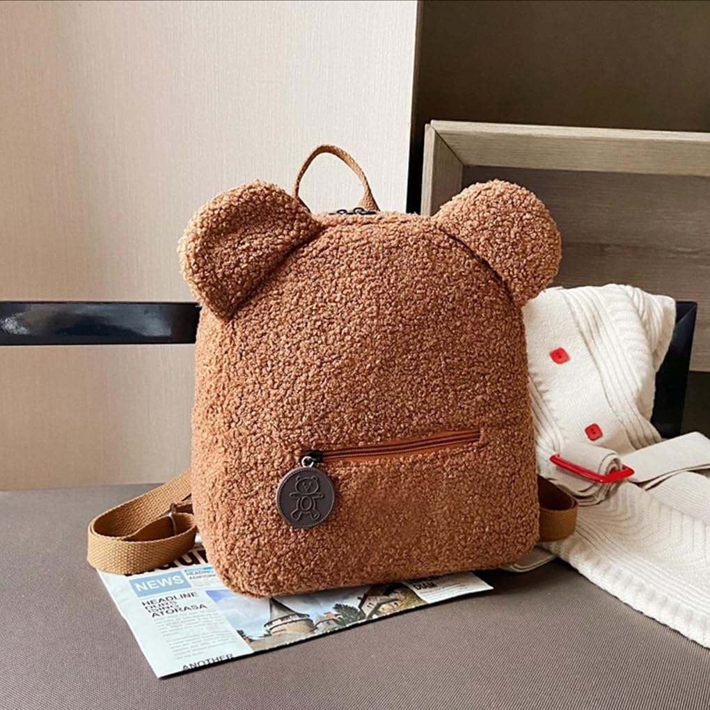 WUISOLQP P Teddy Toddler Bag Personalised Backpacks Comfortable Nursery Bag Personalised Toddler Girls Mini Backpack For