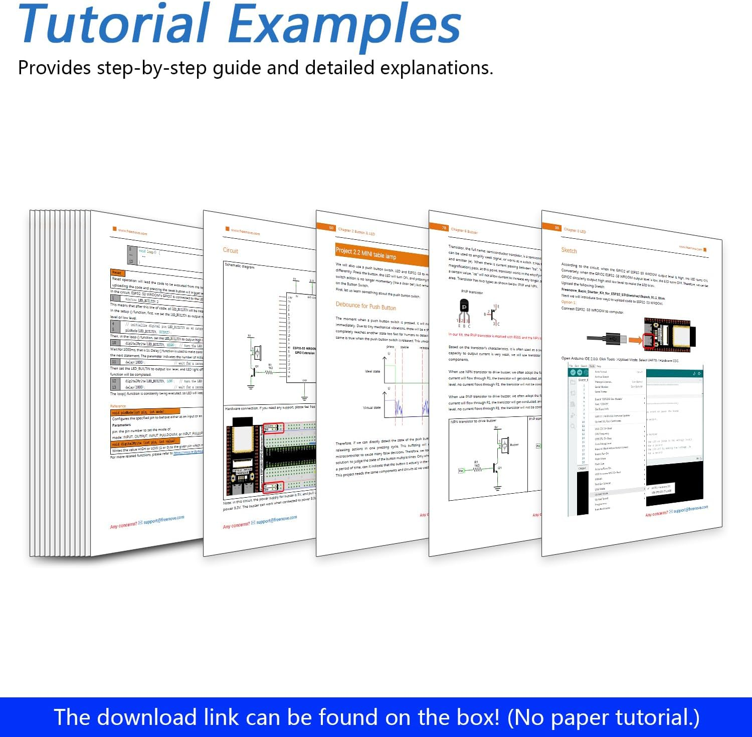 Freenove Ultimate Starter Kit for ESP32-S3 ESP32 S3 CAM (Included), Dual-Core 32-Bit 240 Mhz Microcontroller, Onboard Camera Wireless, Python C Java, 783-Page Detailed Tutorial, 243 Items 116 Projects image number 2