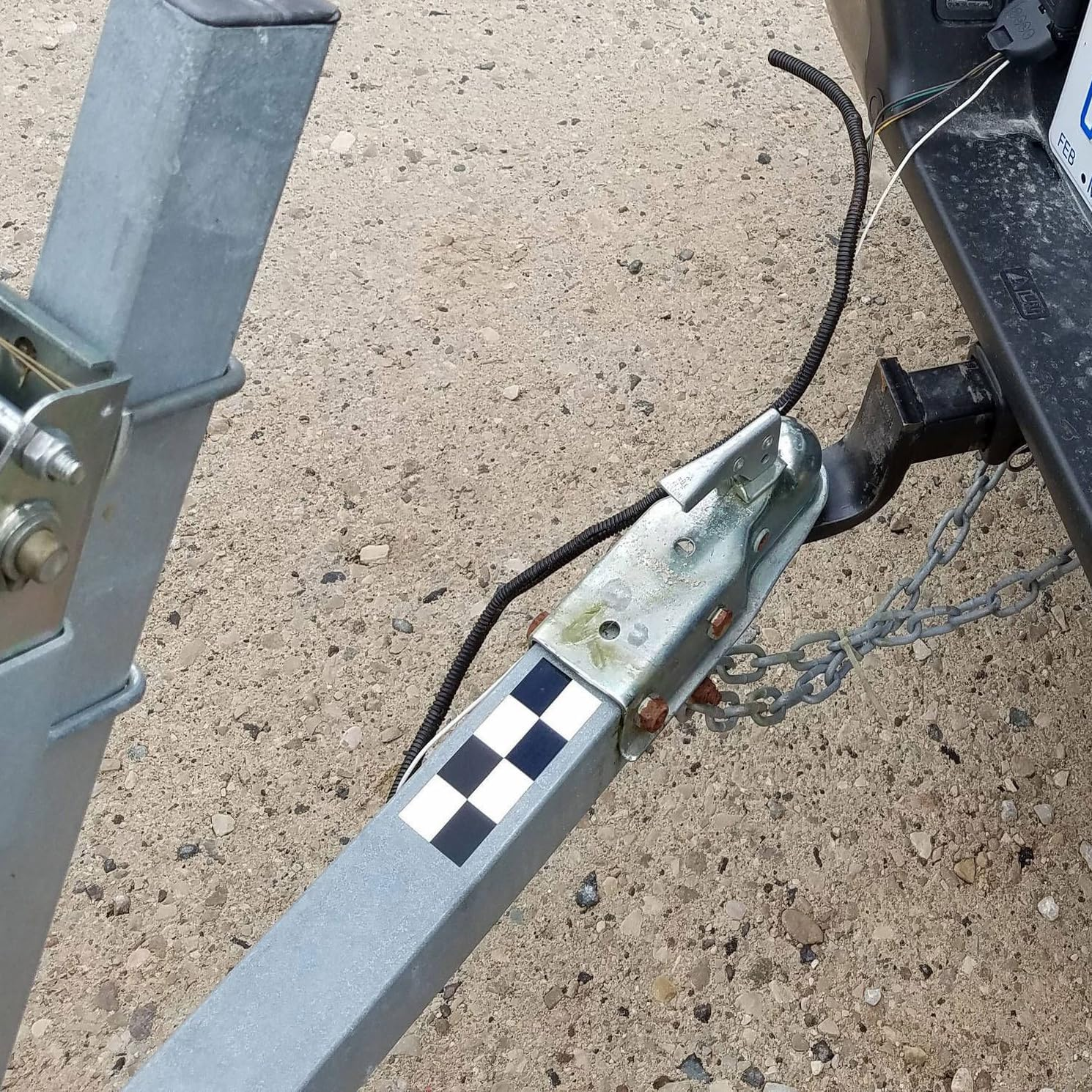 (Pack of 2) Backup Assist Trailer Sticker Decal Compatible with Ford F150 2015-2023 EU5A-19D534-EA - Black  White image number 1