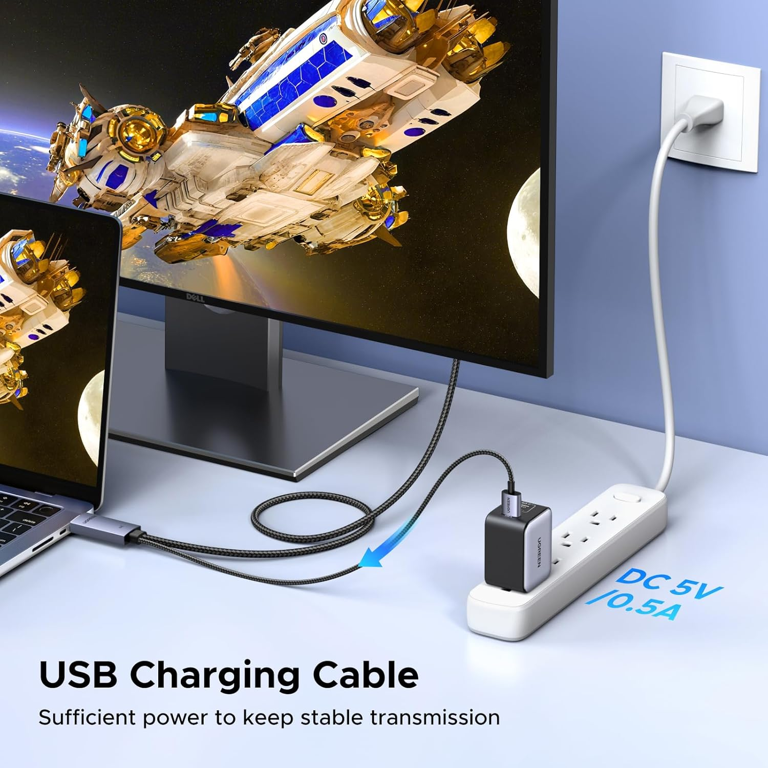 UGREEN Bi-Directional HDMI to Displayport Cable 2M 4K@60Hz 2K@144Hz 1080P@240/120Hz Active DP HDMI HDR HDCP Adapter Compatible with PS5 PS4 Xbox Switch Laptop PC DVD Player TV Box Graphic Card Monitor image number 3