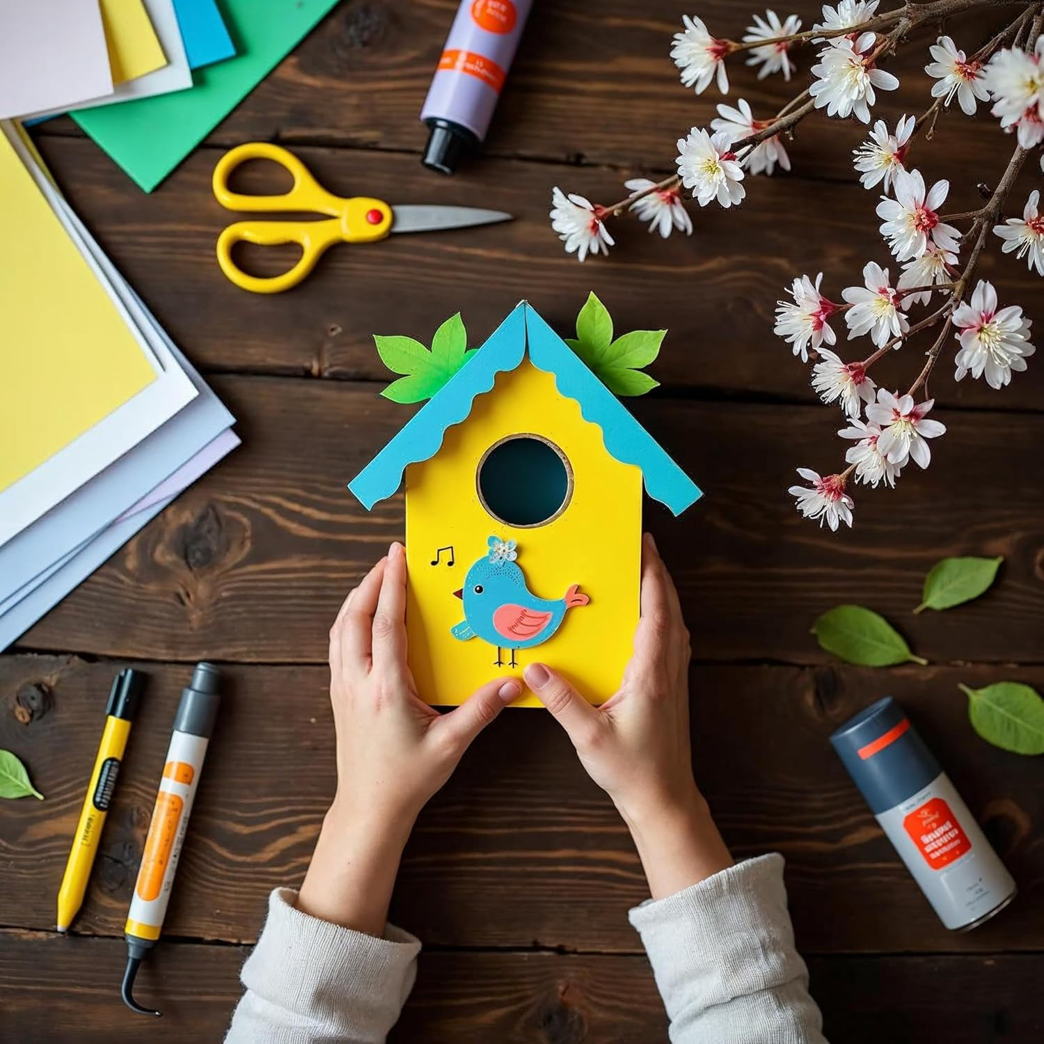 Cororio A4 230Gsm Premium Coloured Paper Cadrdstock - 50 Sheets, 10 Vibrant Colors - Heavyweight Cardstock with Vivid Colors - Crafts, School Projects, Invitations, DIY Art, Professional Printing​ image number 1