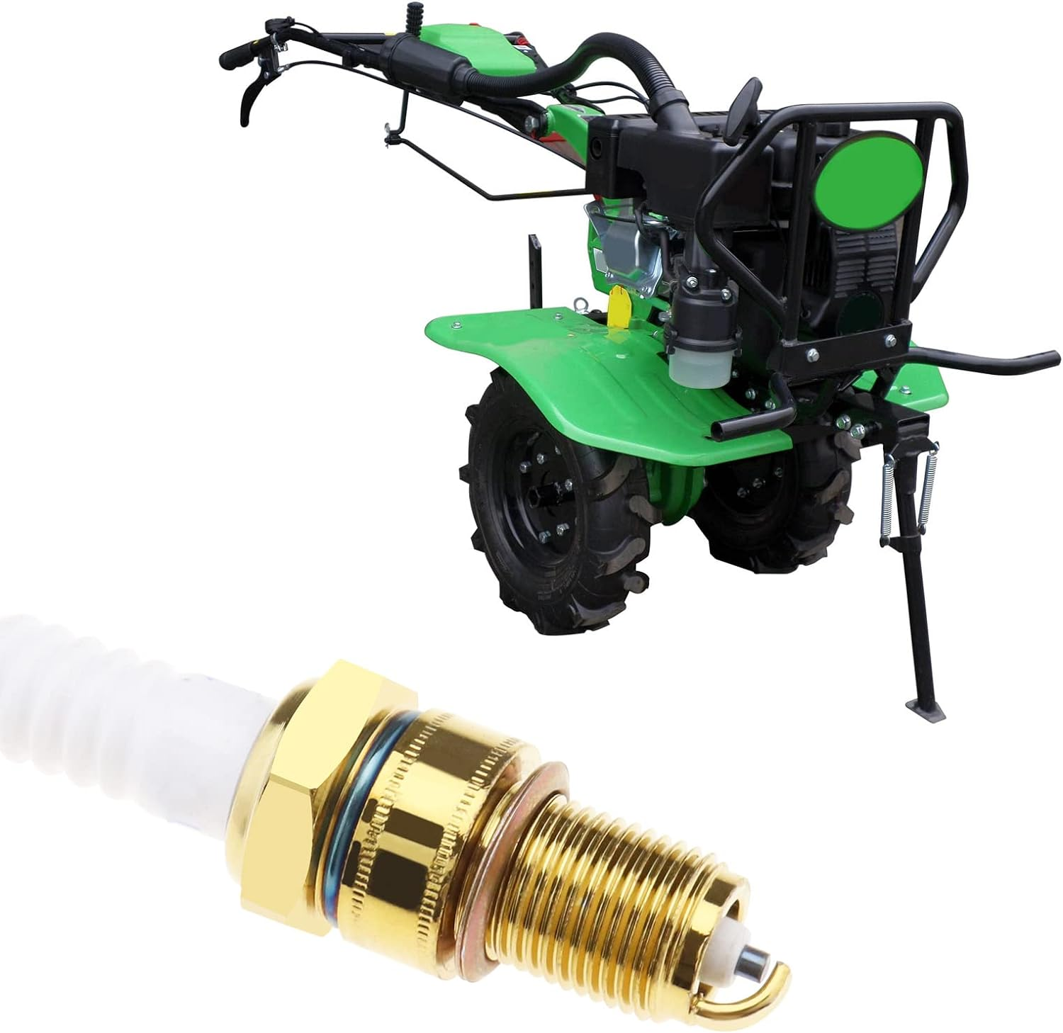 Ecsing 3Pcs F7TC Spark Plug Replacement for Gasoline Engine - Nickel-Plated Accessories for Lawnmower, Tractor, Rototiller image number 3