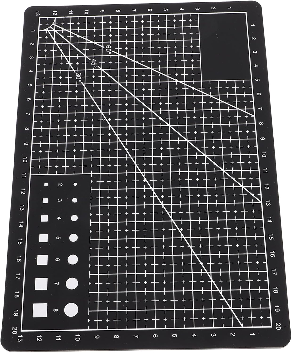 Tofficu A5 Rotating Cutting Mat 8.66X5.91In Self-Healing Craft Mat for Quilting Scrapbooking Polymer Clay with Durable PVC Surface for Desktop Art Projects