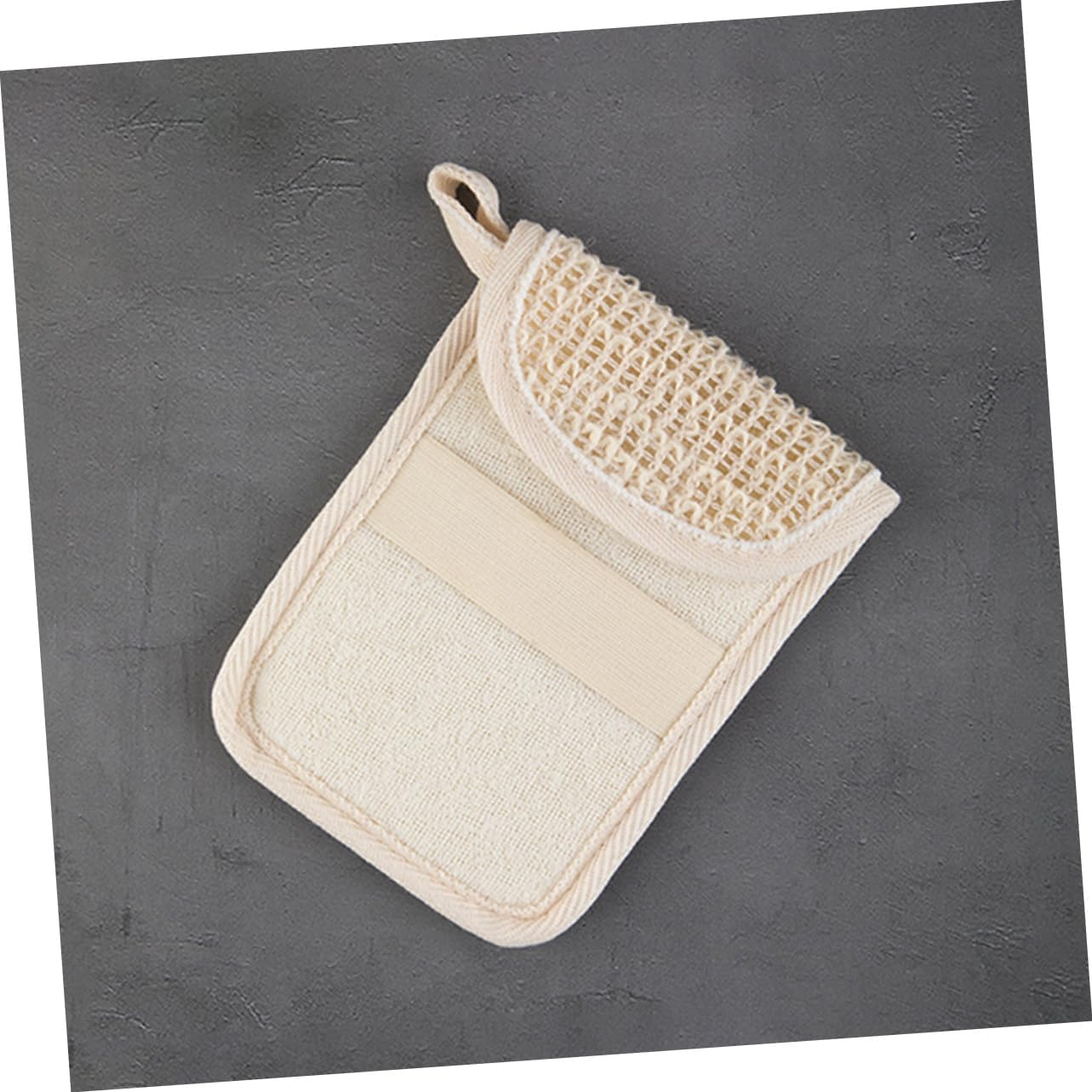 OATIPHO 2Pcs Portable Exfoliating Soap Pouches Multi-Function Cotton and Linen Soap Bags for Bathing for Storage and Skin Care for Home and Travel Use image number 5