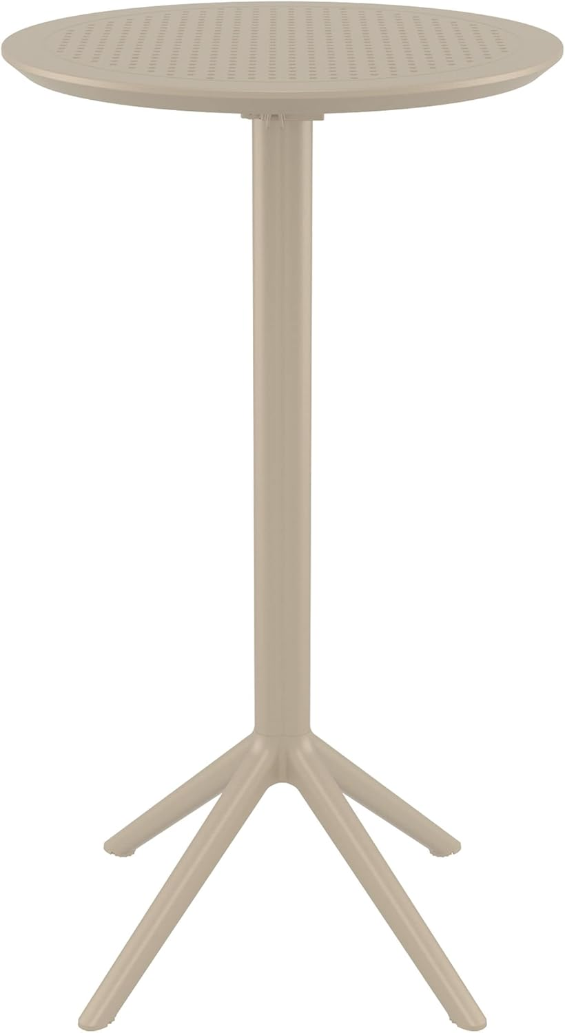 Sky Folding 60 round Bar Table, Taupe image number 2
