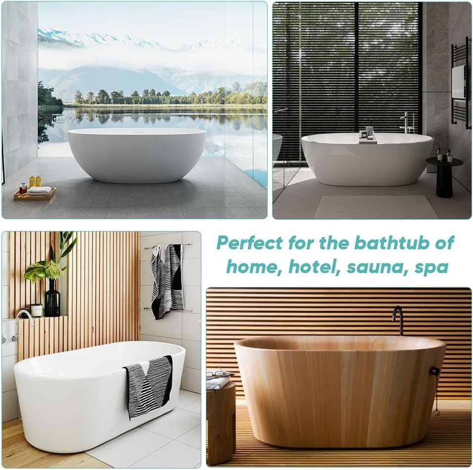 10 Pack Disposable Bathtub Cover Liner for Tub,Plastic Tub Liner Bath Bags for Solon Hotel Travel Bath image number 5