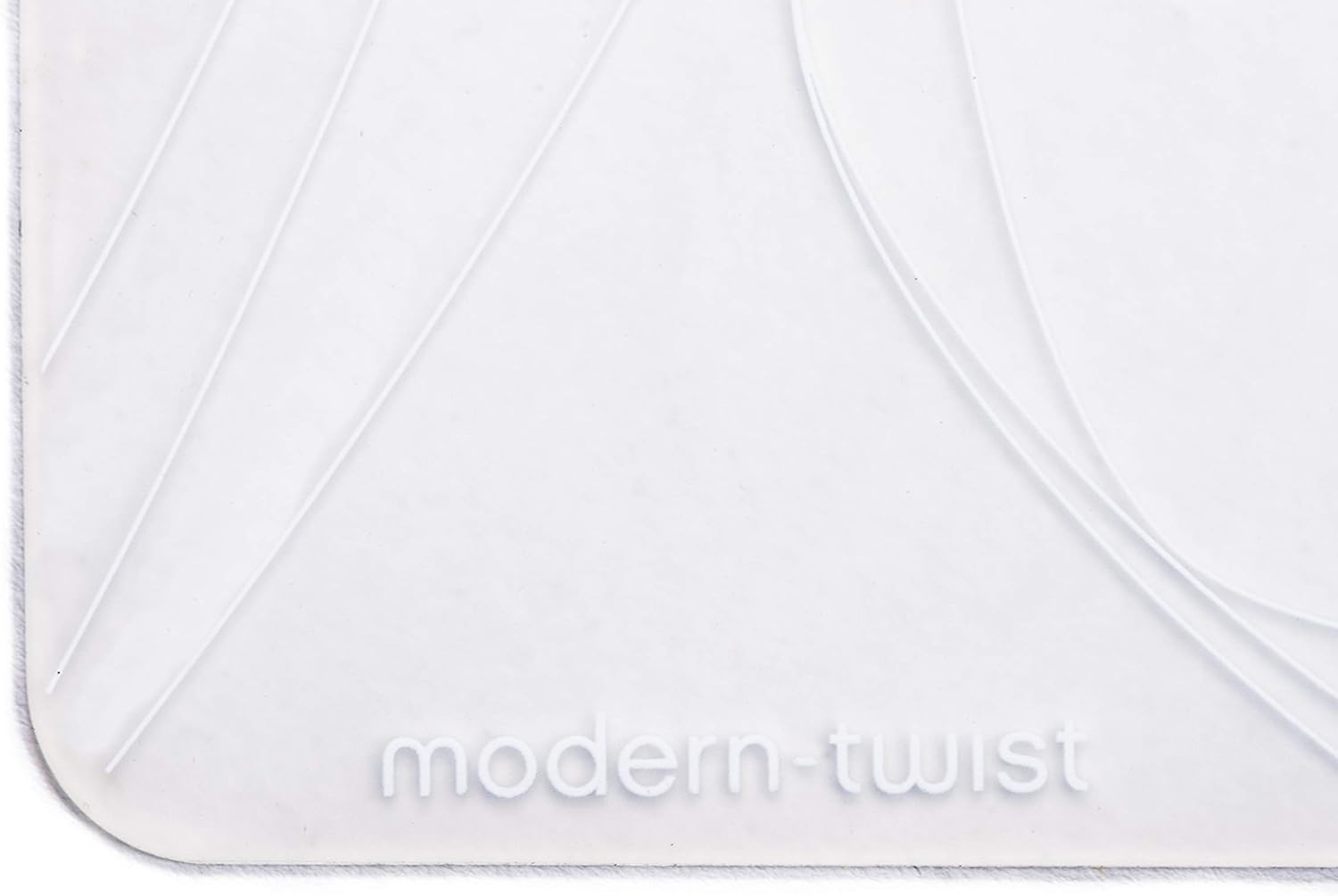 Modern-Twist 100% Plastic Free Silicone Tabletop, Dining, Decoration, Modern Design, Placemat Rectangle, White image number 5