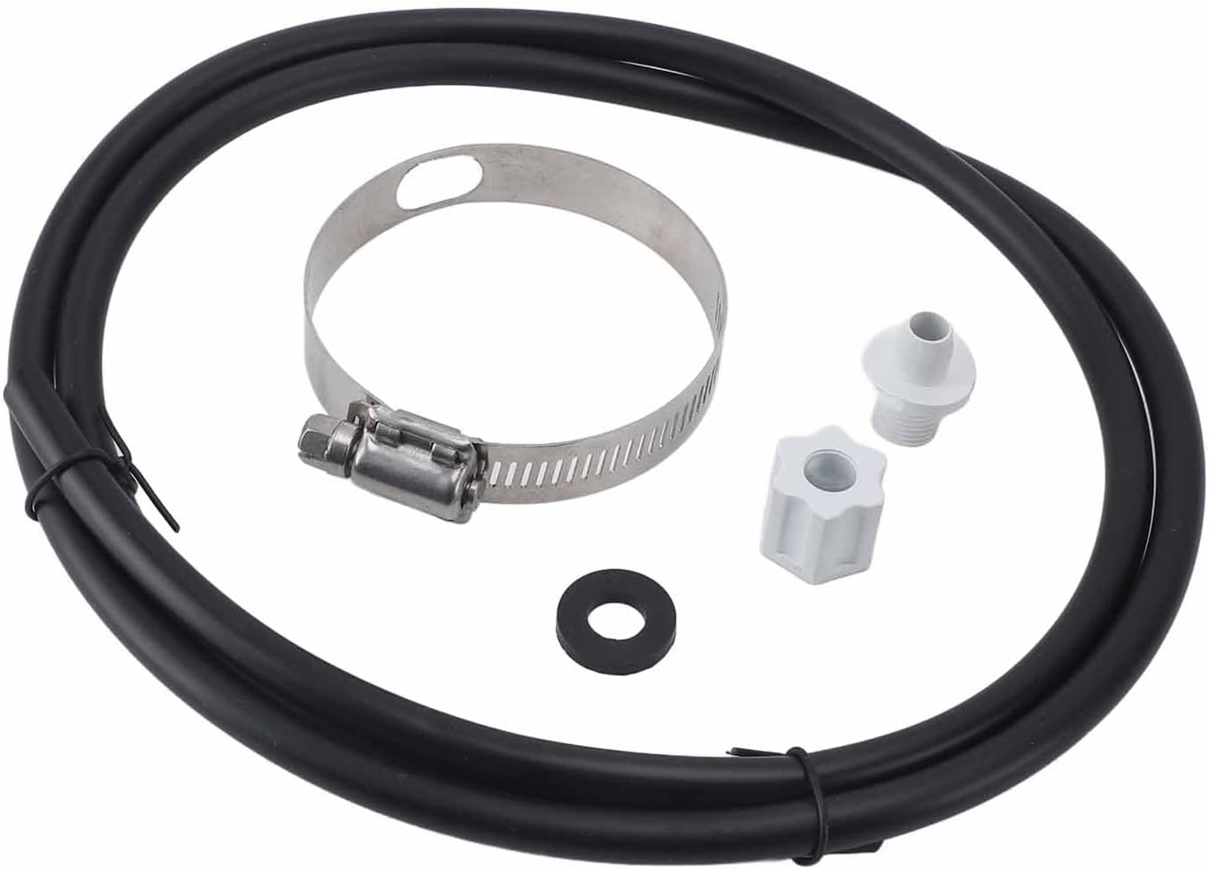 Swimming Pool Chlorinator Connection Kit with 1.21M Tubing, Saddle Clamp for Hayward CL200 CL220, PVC and Stainless Steel Construction, 5-Piece Set image number 2