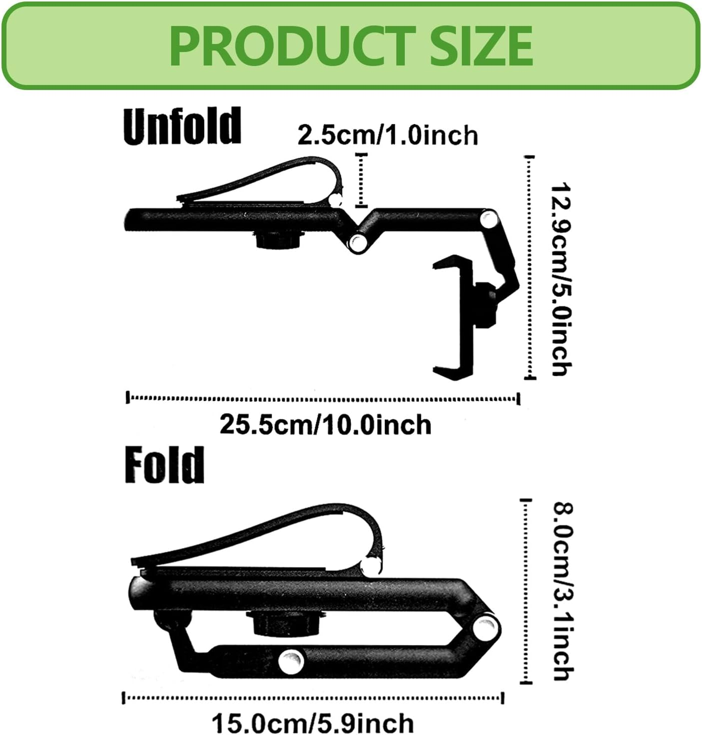 Sun Visor Car Phone Holder, 360&deg; Rearview Phone Holder for Car Sun Visor, Retractable Car Phone Mount Compatible with Iphone/Android/Samsung image number 5