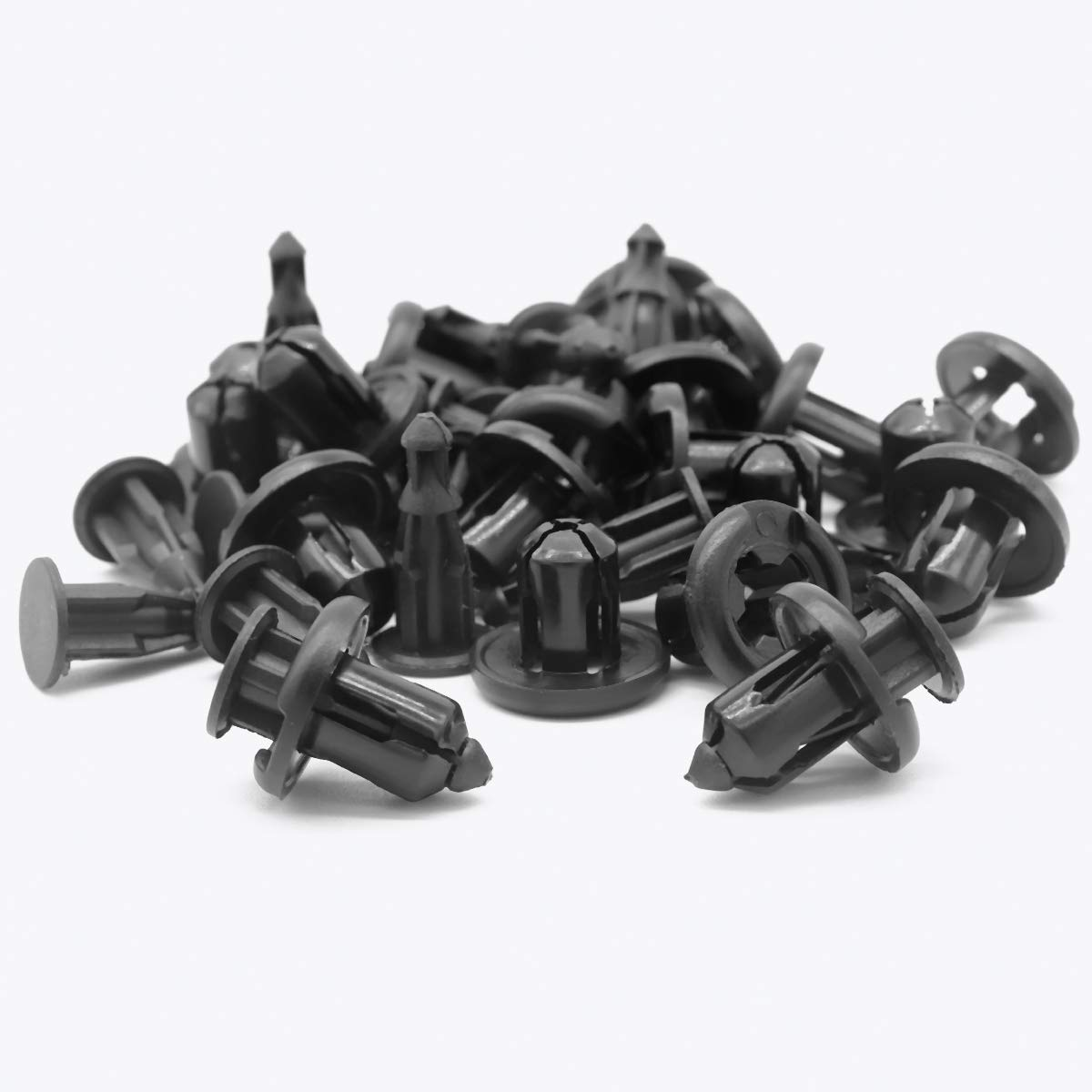 Lantee 10Mm 100 Pieces Push-Type Nylon Bumper Fender Flare Fastener Rivet Clips 91503-SZ3-003 image number 2