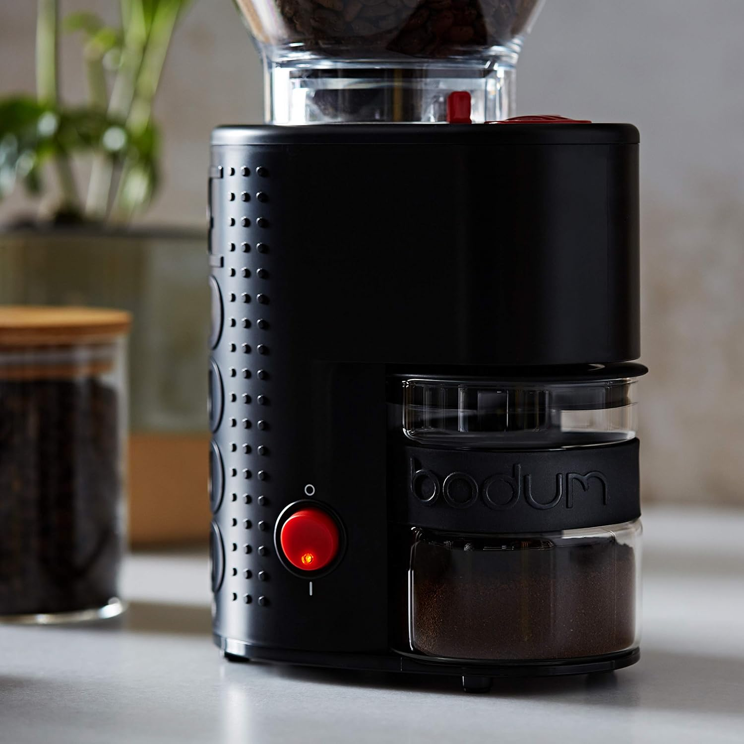 Bodum 10903-01EURO-3 Bistro Coffee Grinder, Stainless Steel, Black image number 2