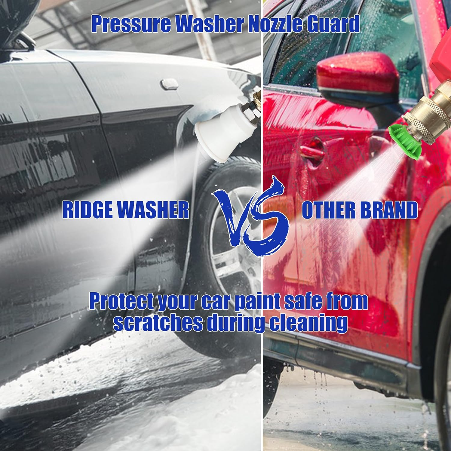Ridge Washer Pressure Washer Nozzle Guard, Power Washer Nozzle Tips with Protector Holder, 5 Pressure Washing Tips with 1/4" Quick Connect, Orifice 4.0 image number 4