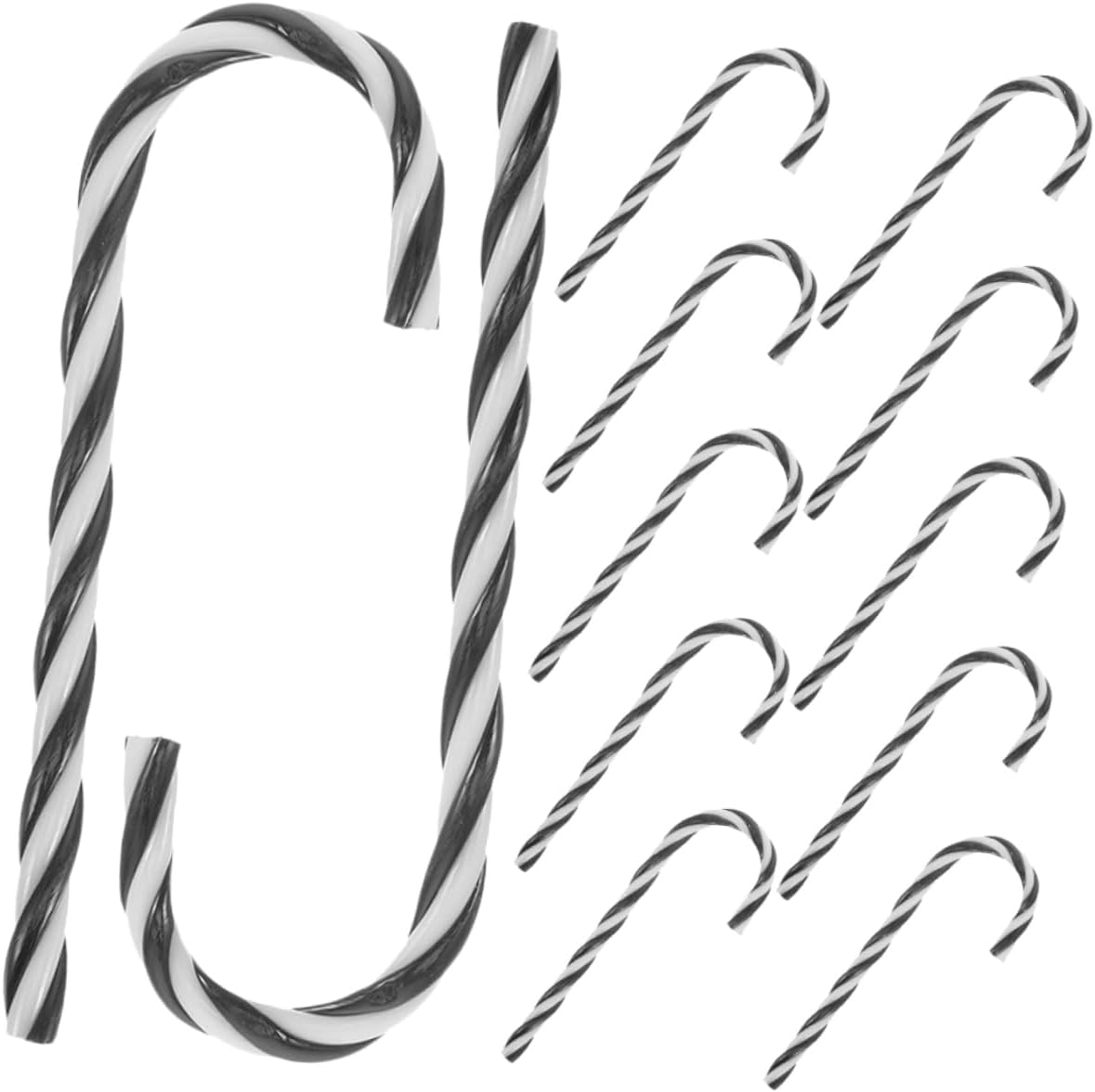 MERRYHAPY 12Pcs Candy Cane Pendants Christmas Decorations Indoor Hanging Ornaments Christmas Tree Adornments For image number 6