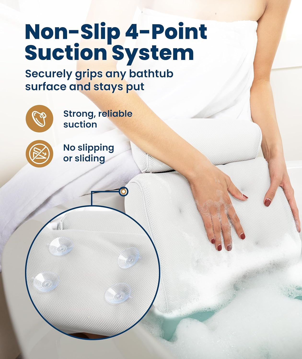 Bath Pillow White image number 6