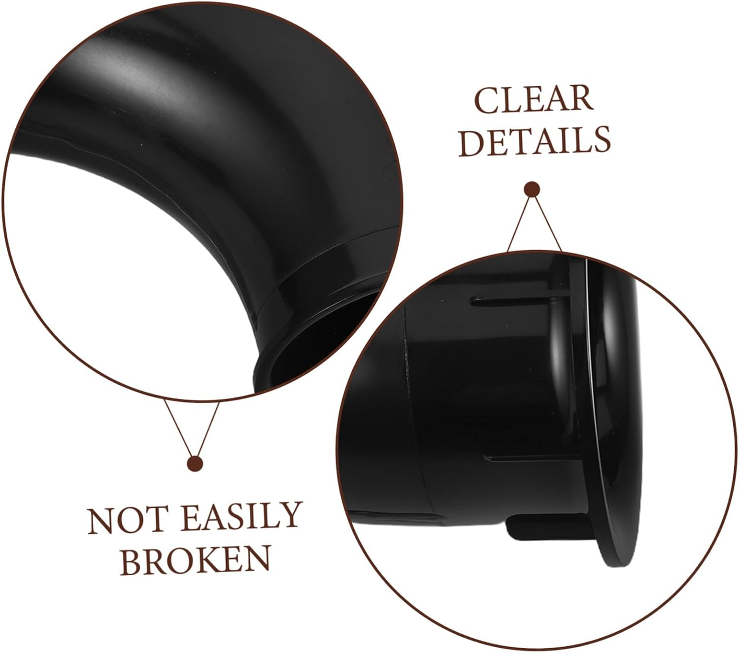 Angoily 2Pcs Bass Reflex Speaker Tube Voice Outlet for Car Subwoofer Amp Home Speaker Bass Port Cabinet Vent for Car Black image number 2