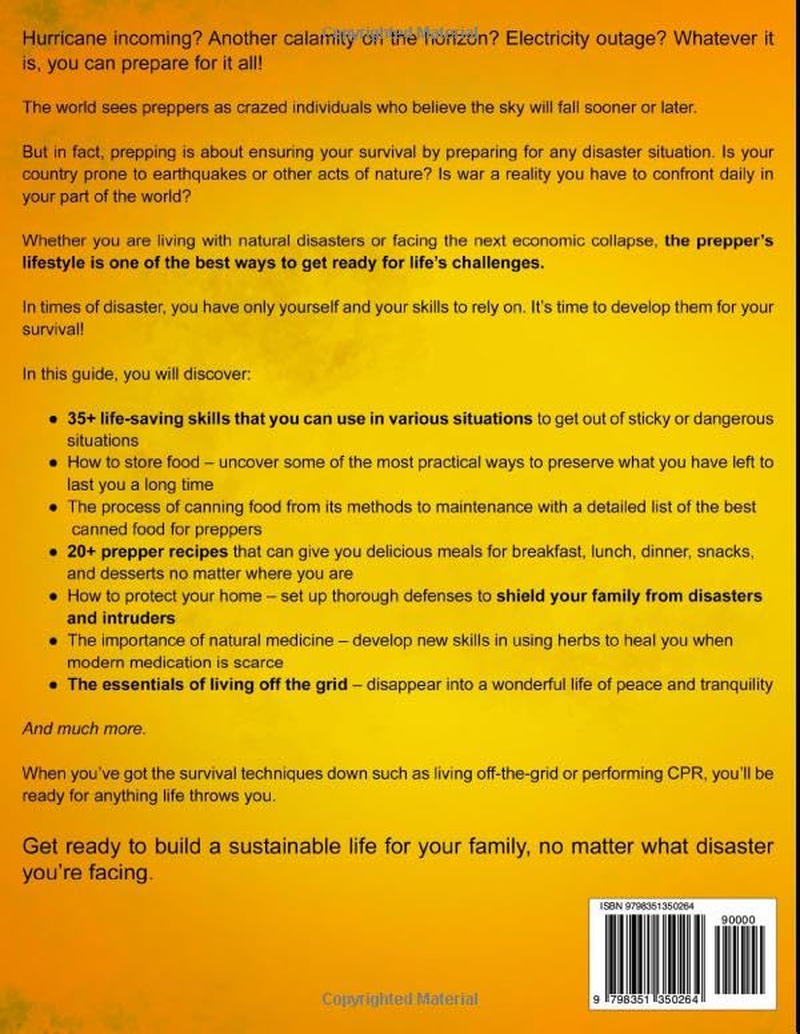 The Prepper&rsquo;S Survival Bible: a Complete Guide to Long Term Survival, Stockpiling, Off-Grid Living, Canning, Home Defense, Self-Sufficiency and Life-Saving Strategies to Survive Anywhere image number 1