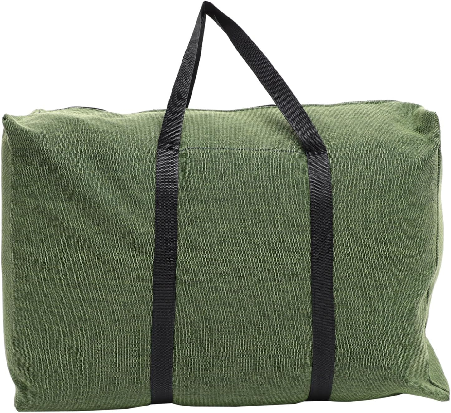 WHAMVOX Large Capacity Canvas Duffel Bag with Handle, Olive Green Travel Weekender Bag for Luggage Storage and Carrying Clothes, Thickened Military-Style, Suitable for Travel and Moving Random Color image number 6