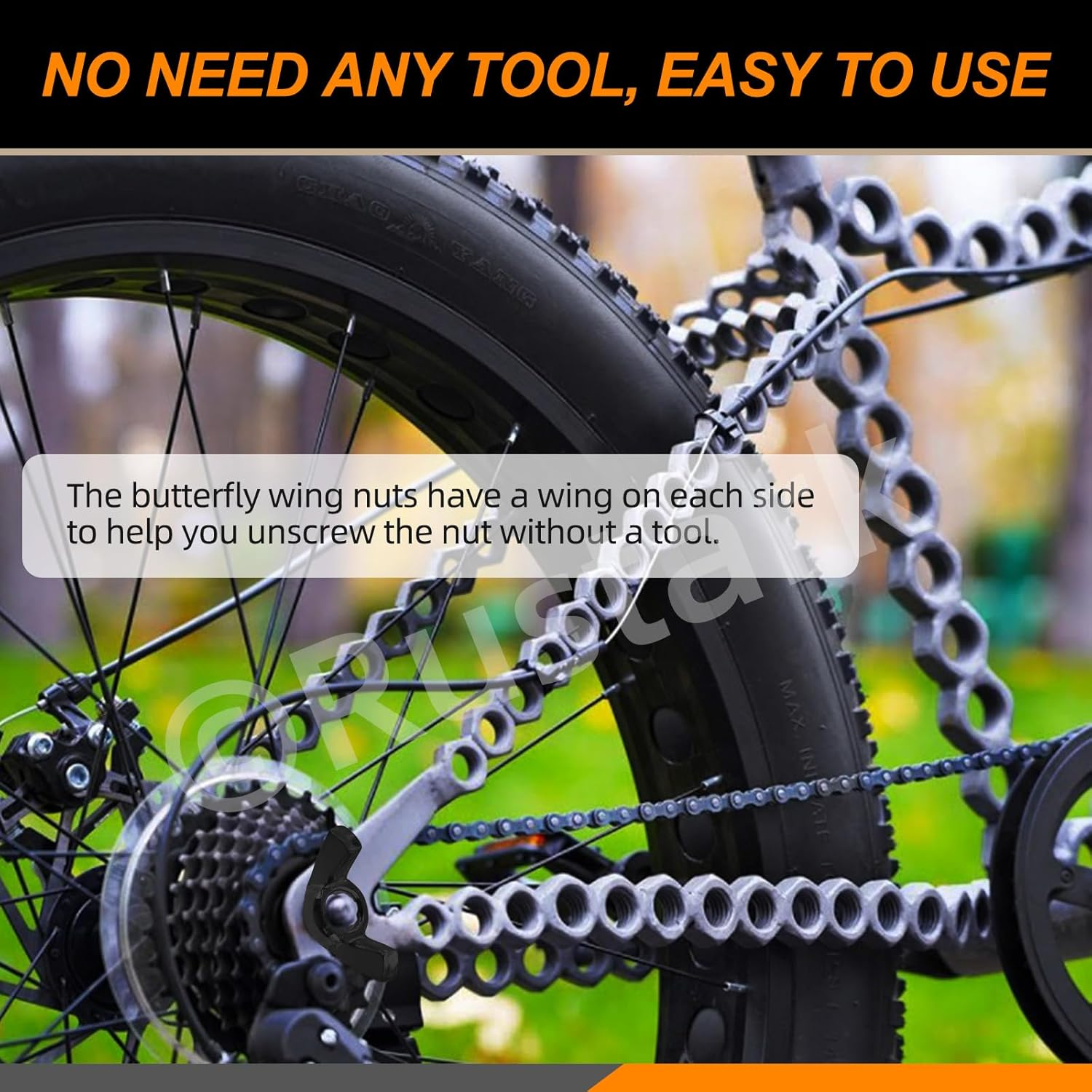 Rustark 125Pcs 6 Sizes Black SAE Zinc Plated Butterfly Wing Nuts Assortment Kit Butterfly Wingnuts Carbon Steel Wing Nuts Hand Twist Secure Fasteners for Industrial Machine image number 5