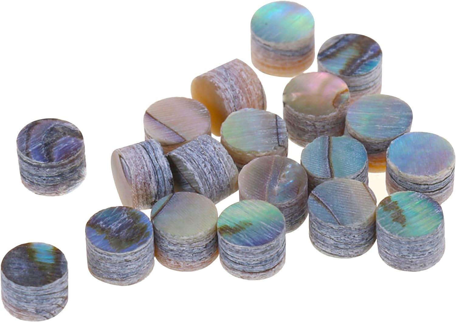 Musiclily Pro 4Mm Natural Paua Abalone Shell Guitar Fretboard Inlay Dots(Set of 20)