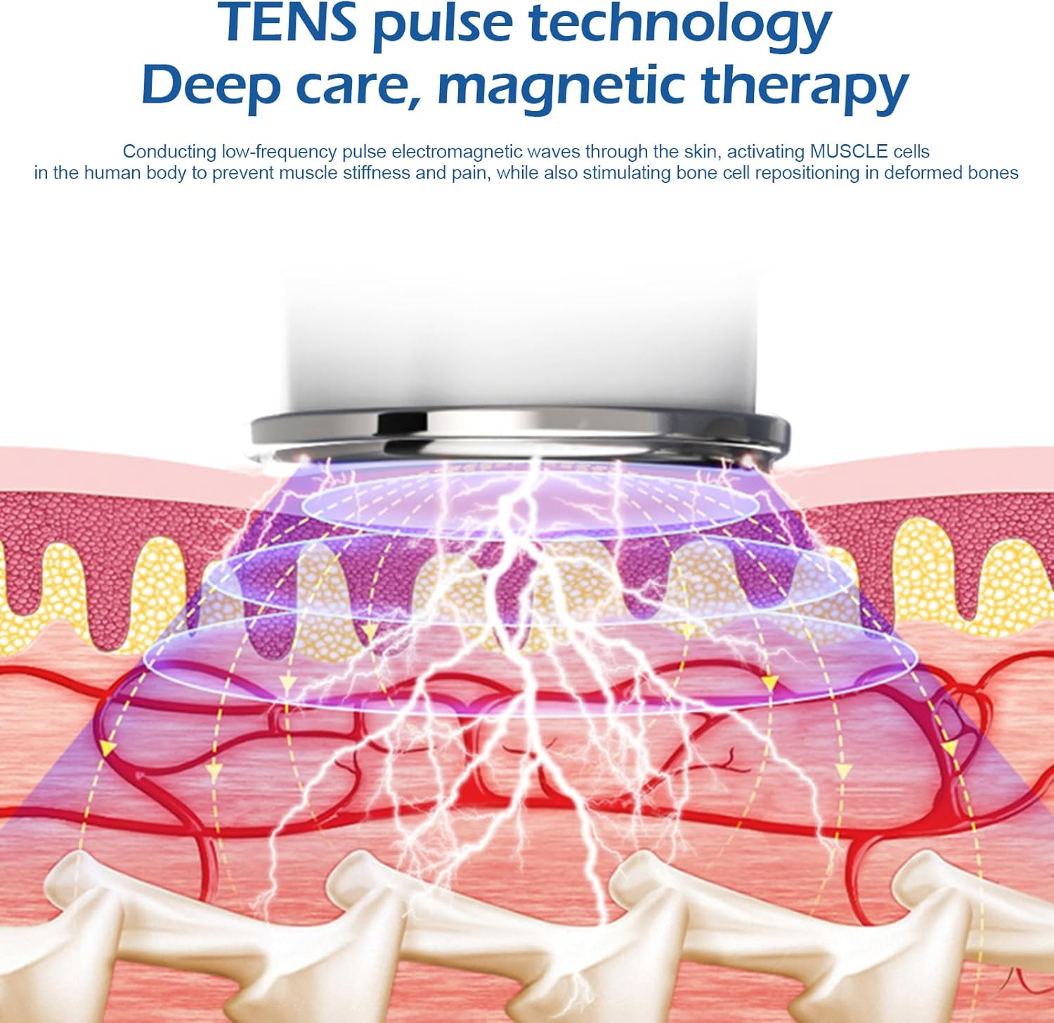 Cervical Spine Massager, 4 Heads Stress Relief Low Frequency Pulse Intelligent Neck Massager with Heating, 5 Modes 15 Levels Neck Care Massaging Device for Relax (Upgrade Version)