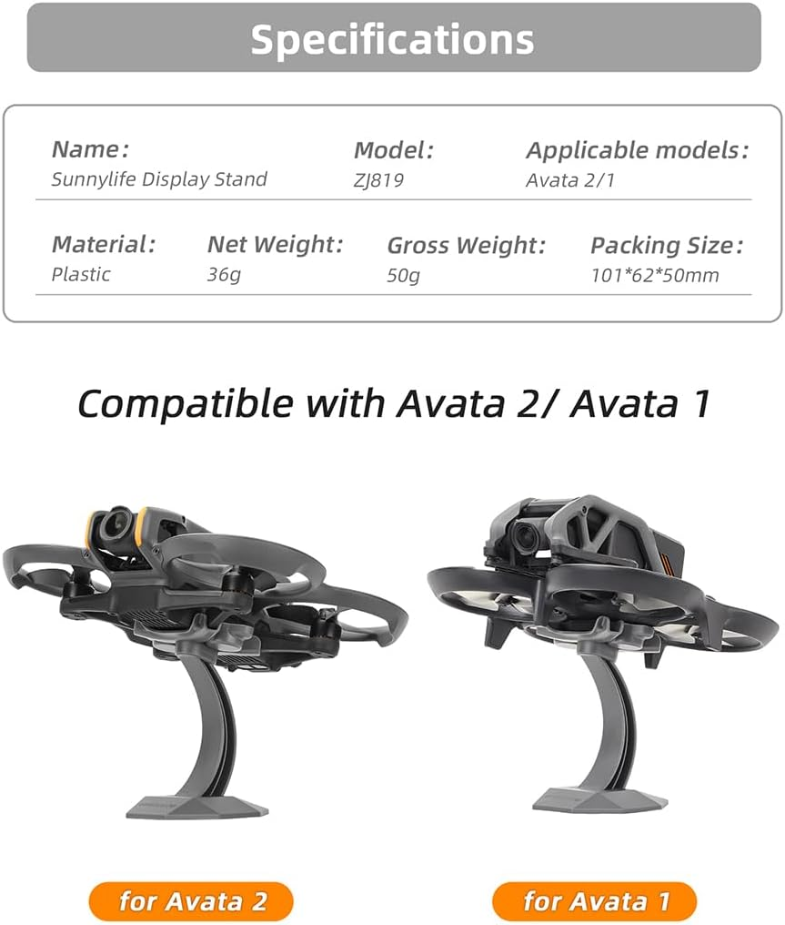 Drone Display Stand for AVATA 2/ AVATA 1, Desktop Base Holder, Stable Display Base Mount for DJI Avata 2/1 image number 5