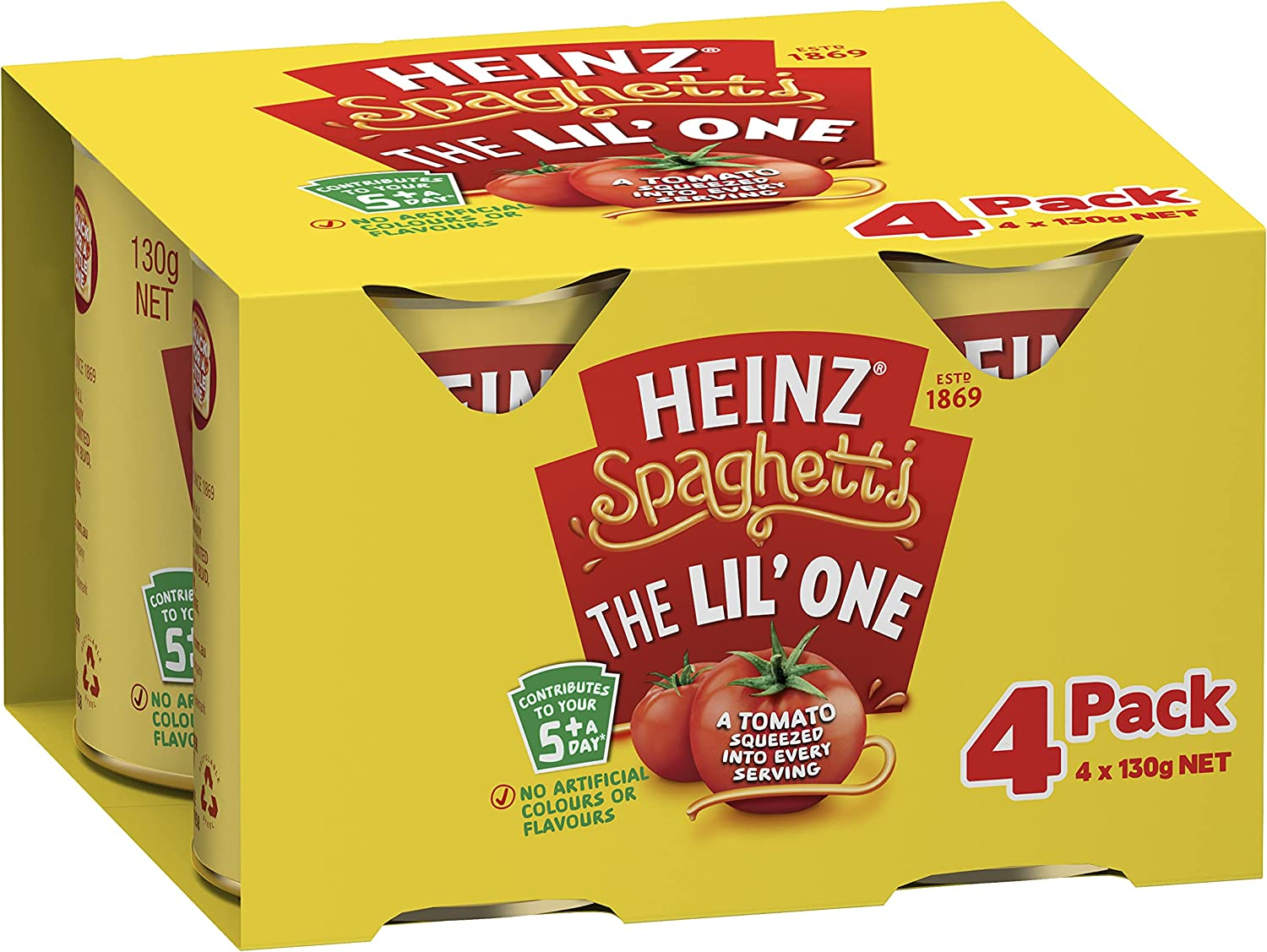 Heinz Spaghetti the Lil' One Canned Pasta 130 G (Pack of 4) image number 2