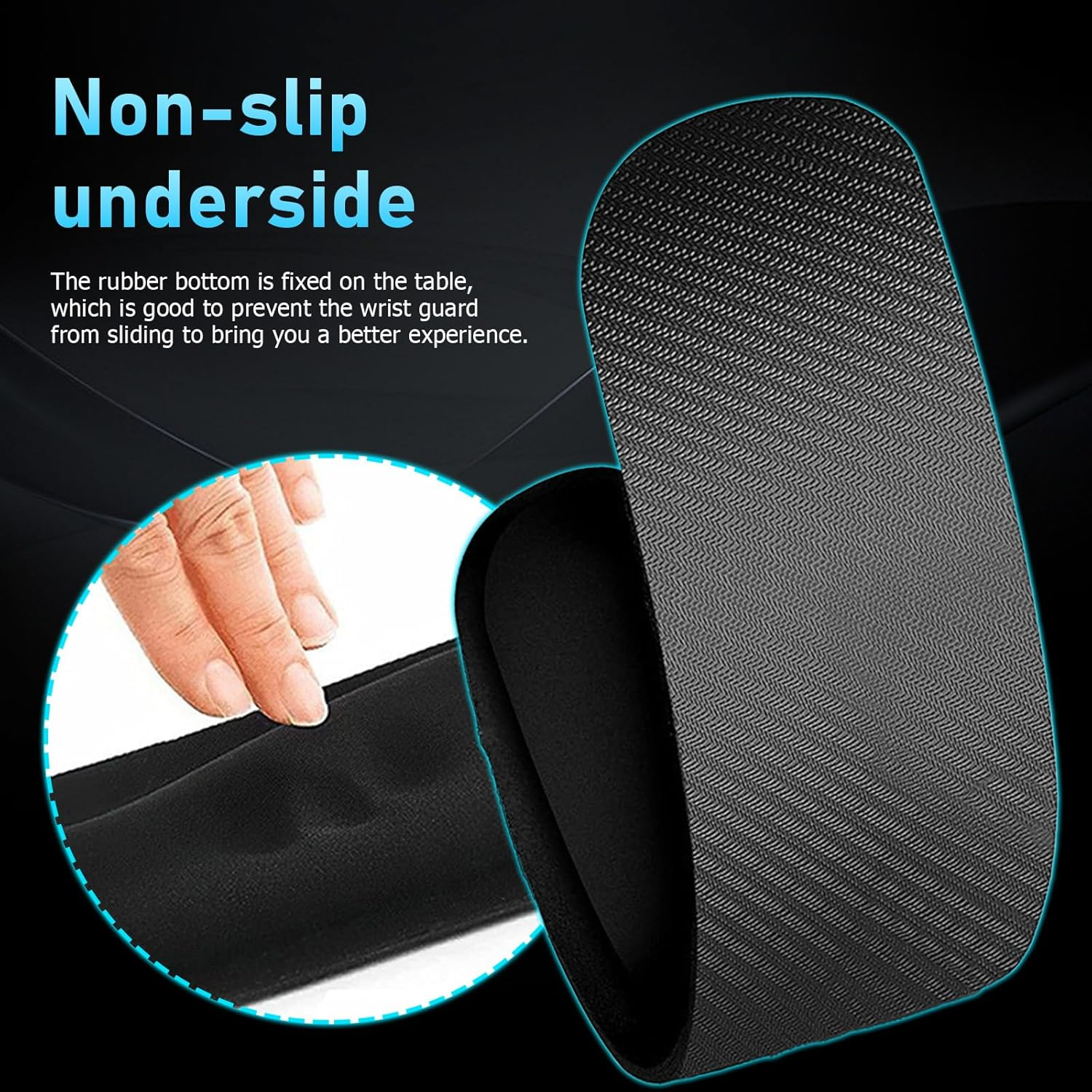 Wrist Rests for Keyboard and Mouse Pad Set，Ergonomic Memory Foam Wrist Arm Rest Support for Computer Keyboard/Gaming, Allowing You to Type Easily and Relieve Pain image number 6