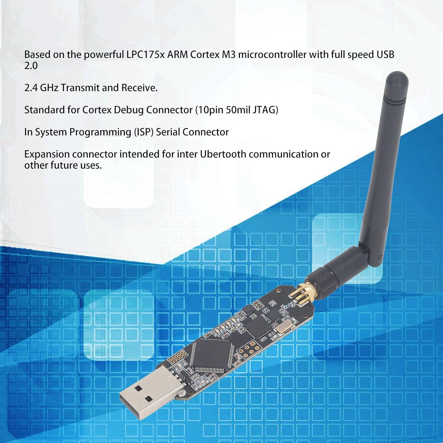 Protocol Analyzer, 2.4Ghz BLE Tool for Ubertooth 1, Transmission Reception Protocol Analysis, Dongle Capture Packet Module with USB Interface image number 6