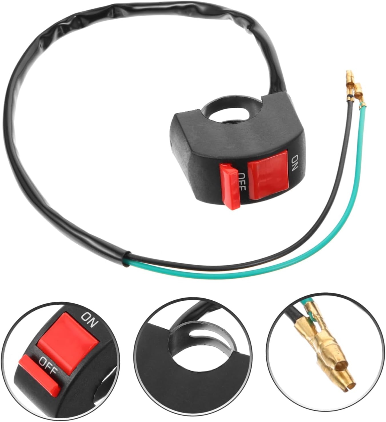 Modified Switch Motorcycle Headlight Led Handlebar for Motorbike Switch Motorcycle Handlebar Accessory and off Function for Motorbike image number 4