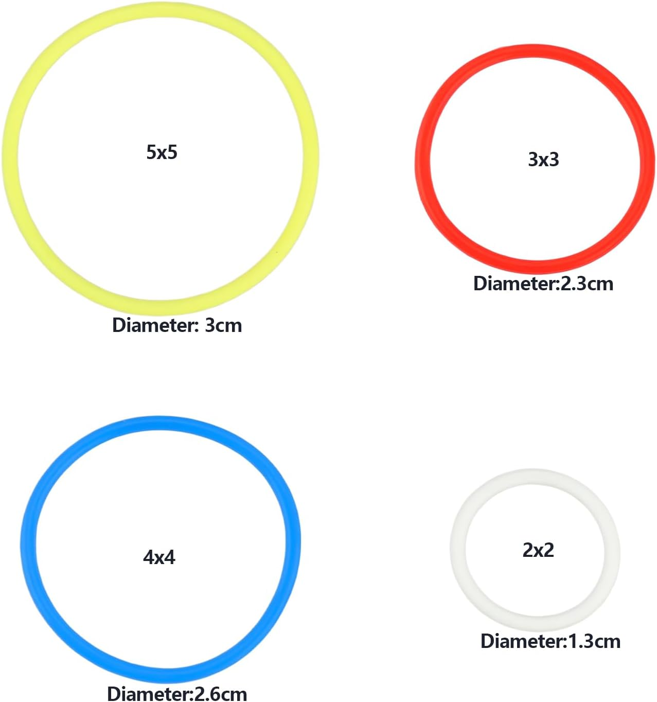 Be in Your Mind 20Pcs Clamping Building Blocks Kit Belt Rubber Band 2X2 3X3 4X4 5X5 Building Block Bricks Rubber Bands Compatible with  85543 85544 85545 85546 Sets image number 3
