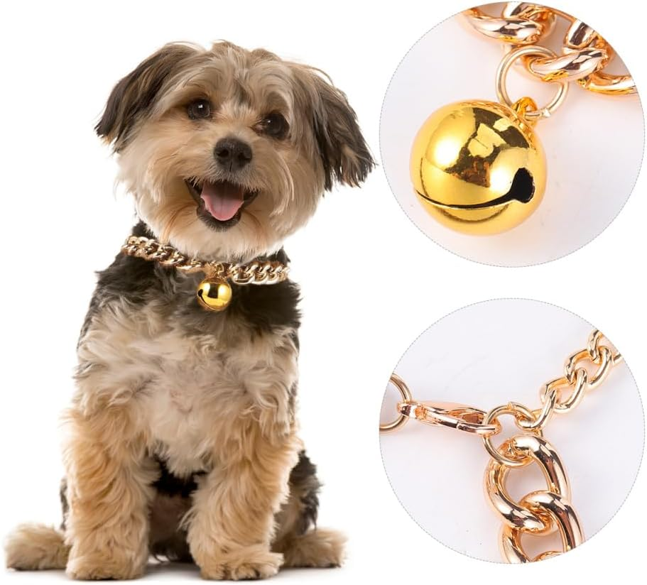 1Pc Pet Bell Collar Pet Necklace for Cats and Dogs Portable Decoration Accessories Stylish Pet Supplies with Bell Pendant image number 3