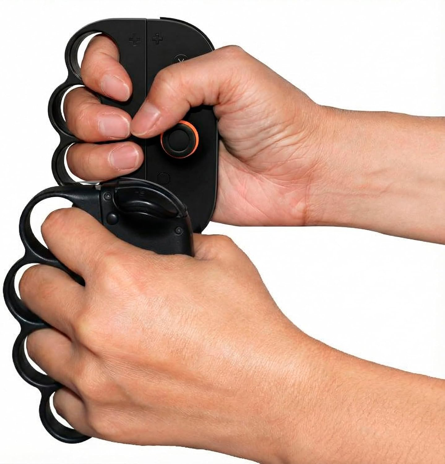 Luzcauwy 2 PCS Fitness Boxing Hand Grip Compatible with Nintendo Switch 2 Joycon Controllers, Fun Family Boxing Game Accessories, Black Handles for More Exciting Gaming Experience image number 3