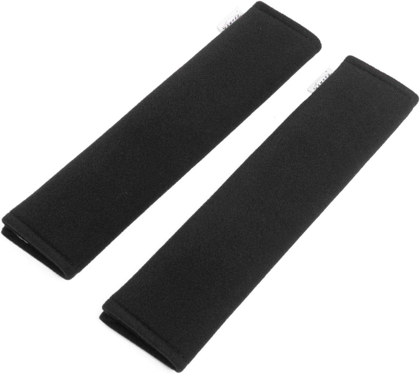 GAMPRO Car Seat Belt Pad Cover 2-Pack Soft Car Safety Seat Belt Strap Shoulder Pad for Adults and Children Suitable for Car Seat Belt Backpack Shoulder Bag(Black)