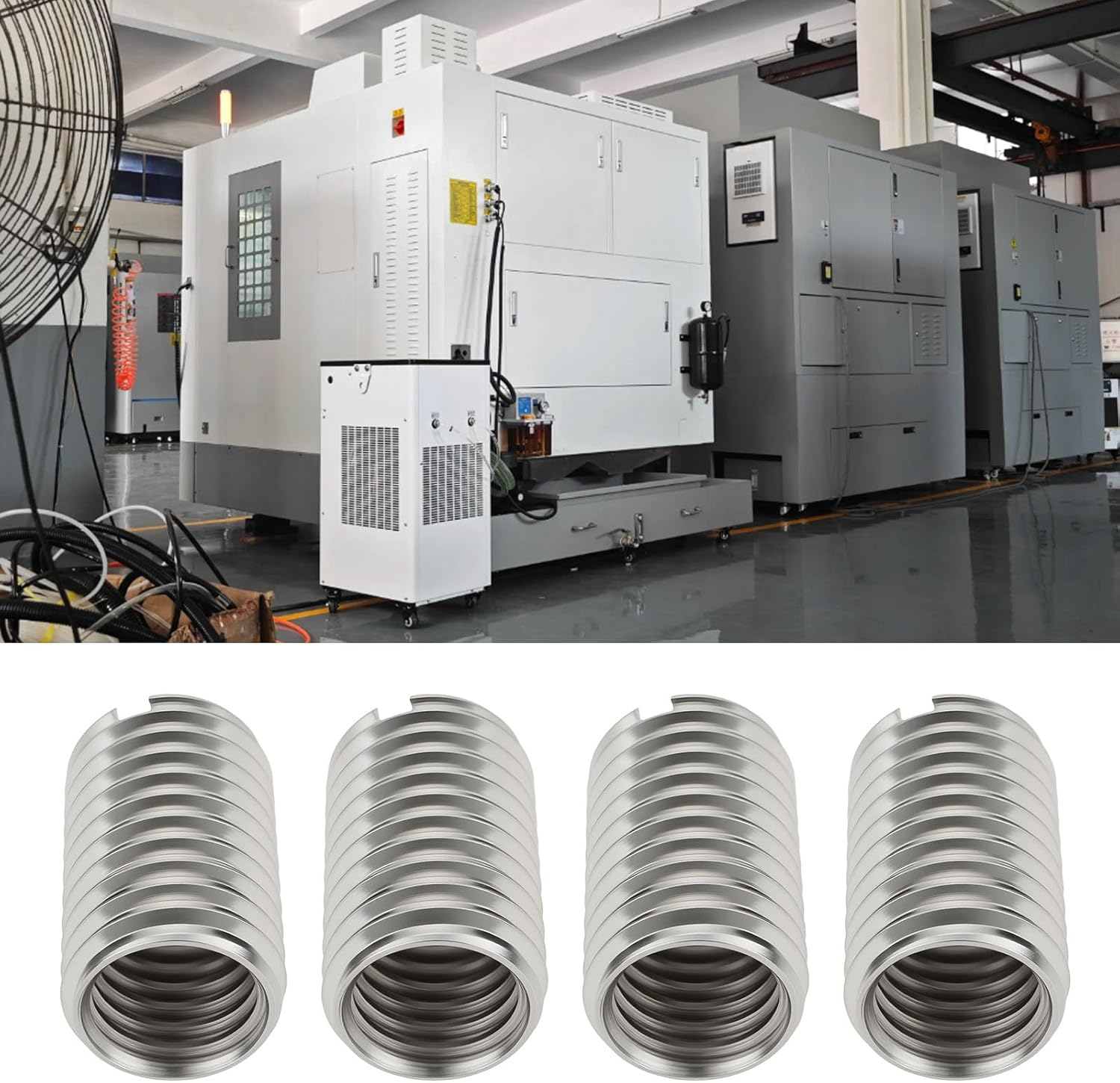 10PCS M12X1.75 Male to M10X1.5 Female Thread Reducer Nuts Stainless Steel 20Mm for Machinery Equipment image number 5