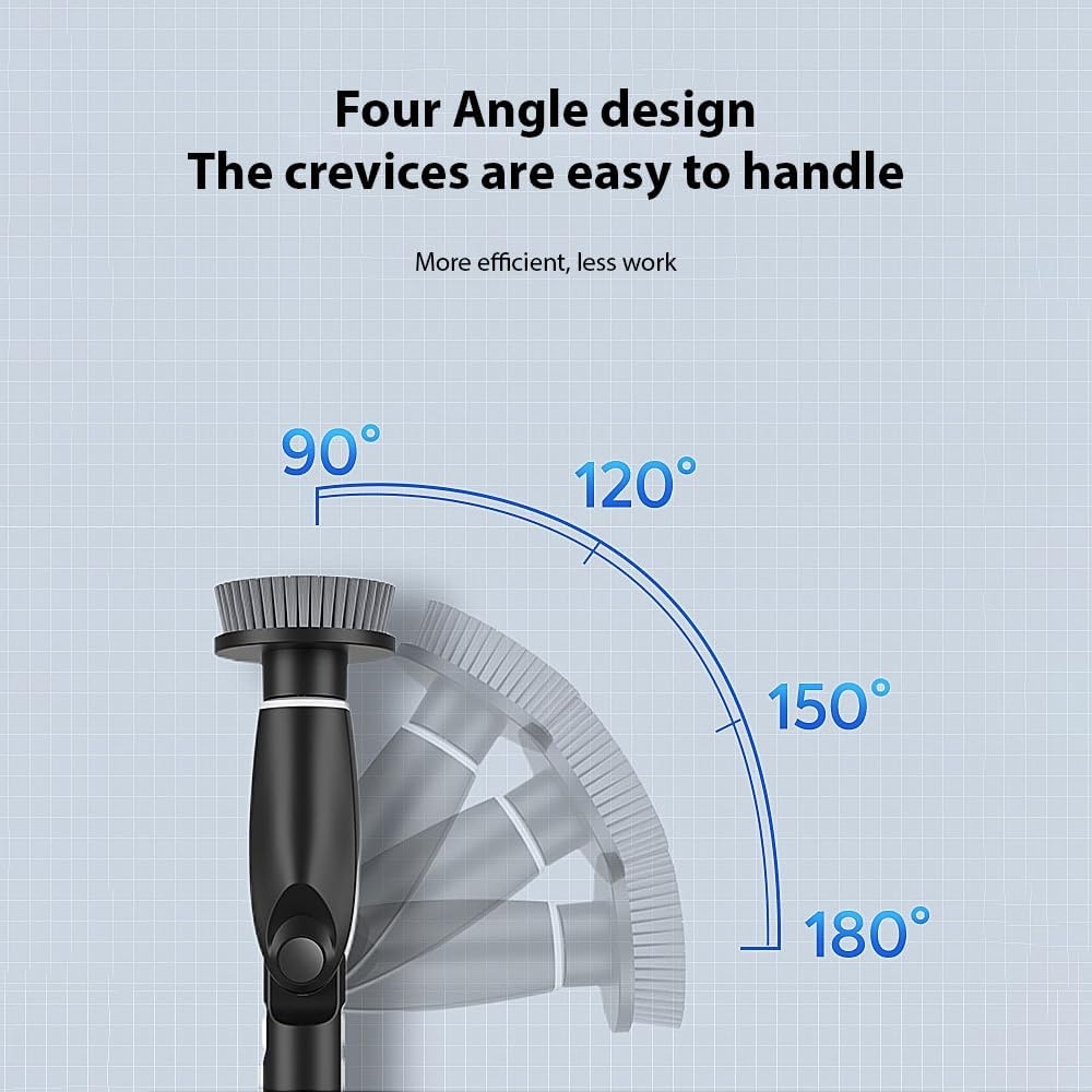 Electric Spin Scrubber, Cordless Cleaning Brush with 8 Replaceable Drill Brush Heads,Waterproof Shower Scrubber with Telescopic Handle for Tub Shower Tile Floor