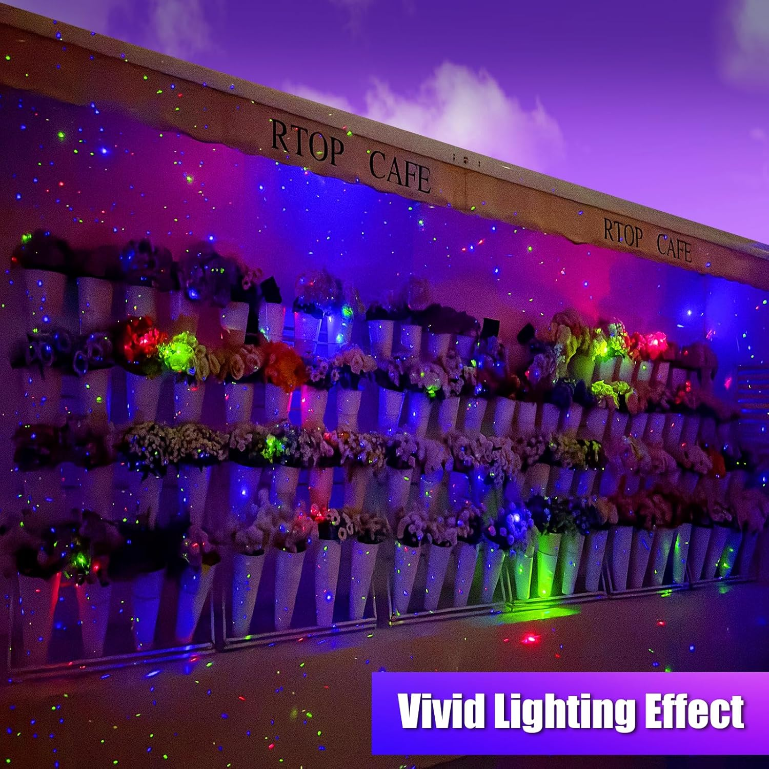 Brighter Firefly Laser Light Outdoor, RGB 3 Colors Laser Dynamic Firefly Lights & Star Projector Laser Light Show with Remote Timer, HD Holiday Projector Decorations Lights for House/Garden/Party/Tree image number 4