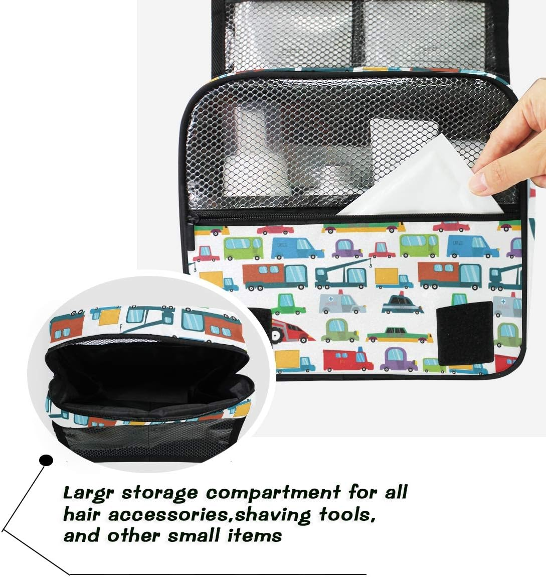 Hanging Travel Toiletry Bag Hippo Swimming Kit Makeup Case Cosmetics Organizer for Men Women (