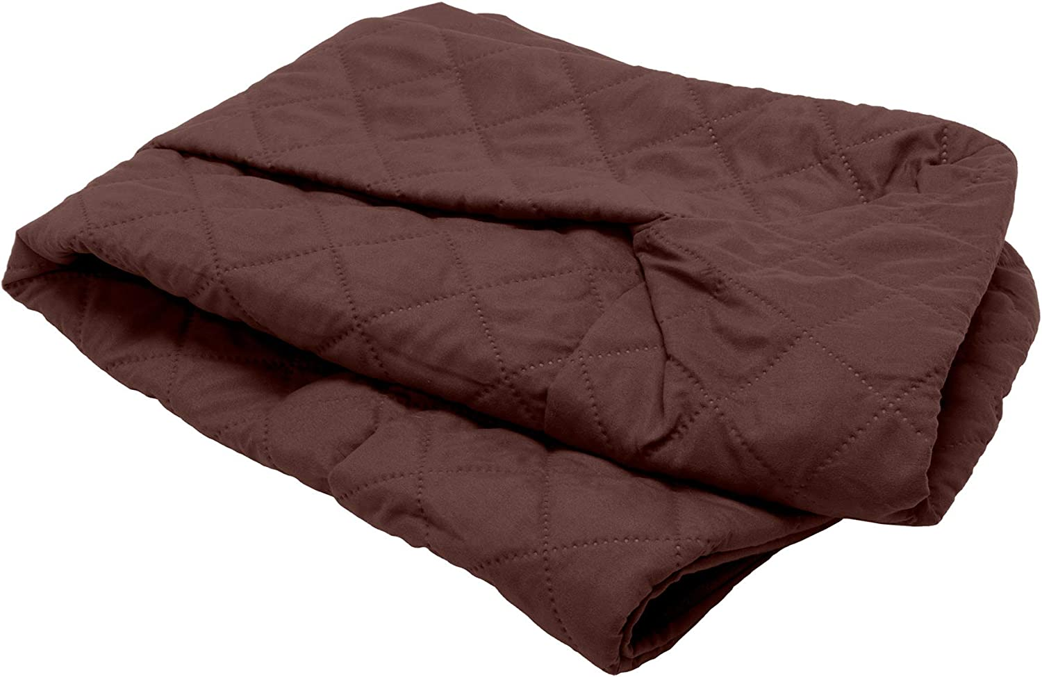 Furhaven Quilted Sofa-Style Dog Bed Replacement Cover - Coffee, Large