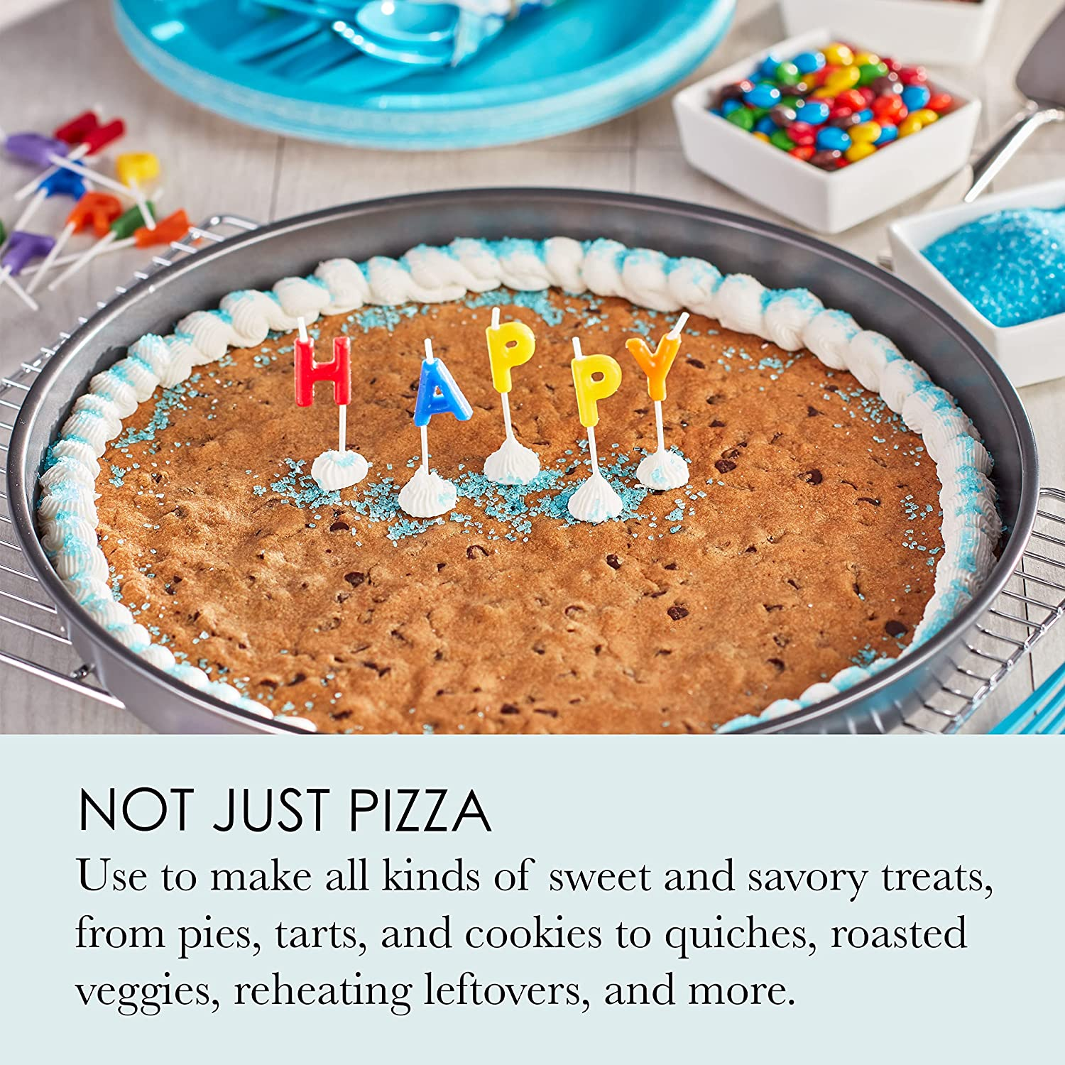 Chicago Metallic 16124 Professional Non-Stick Deep Dish Pizza Pan,14.25-Inch,Silver image number 4