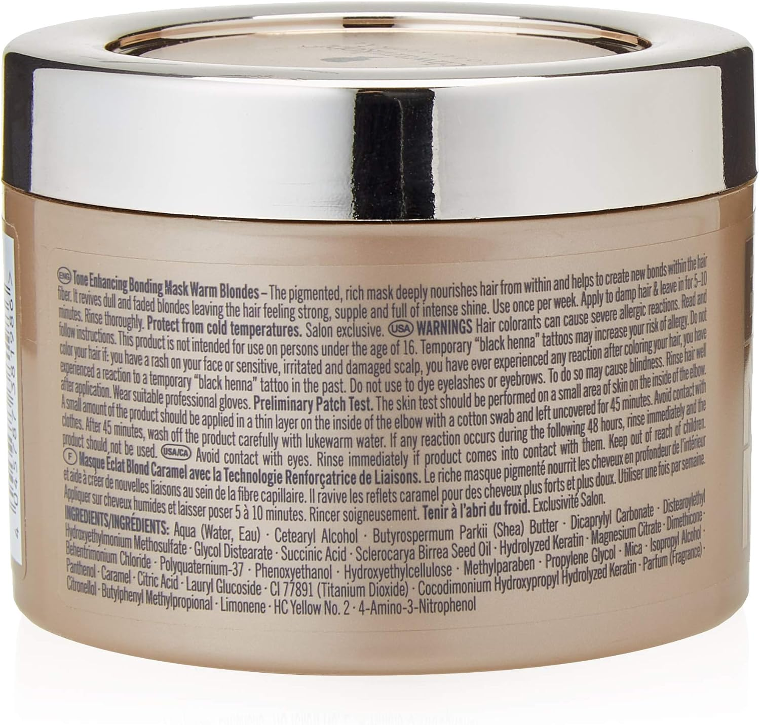 Blondme Tone Enhancing Bonding Mask for Warm Blondes, 6.76-Ounce