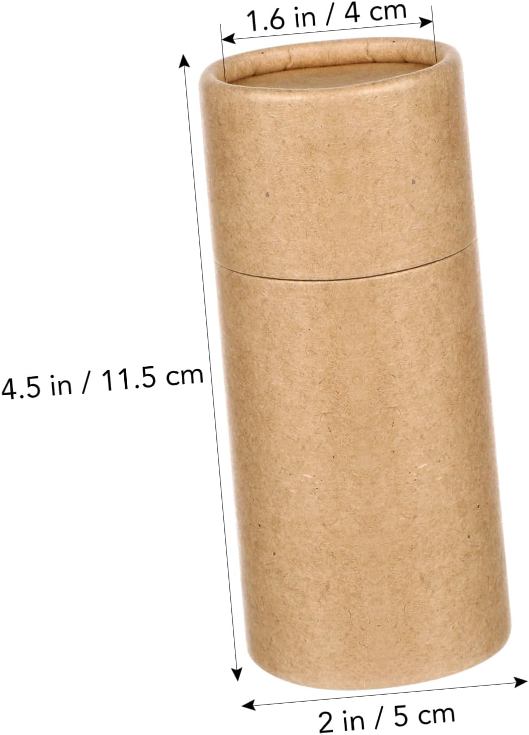 10Pcs Essential Oil Bottle Paper Cylinder Boxes Kraft Brown Storage Containers with Lid for 50Ml Bottles, Reusable Packaging for Travel and Packing image number 4