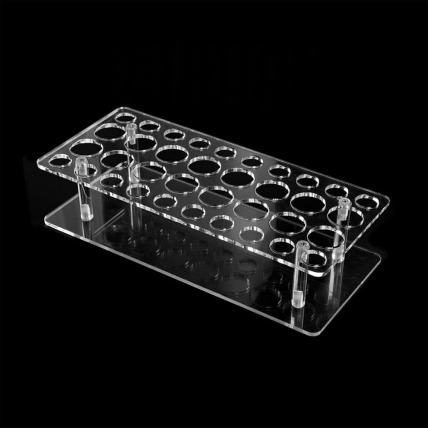 Szaluyk Perfume Sample Holder - Acrylic Stand with 36 Slots Transparent Compact Sample Holder for Daily Home | Organization Beauty Vanity Bathroom Routine Bedroom Personality image number 6