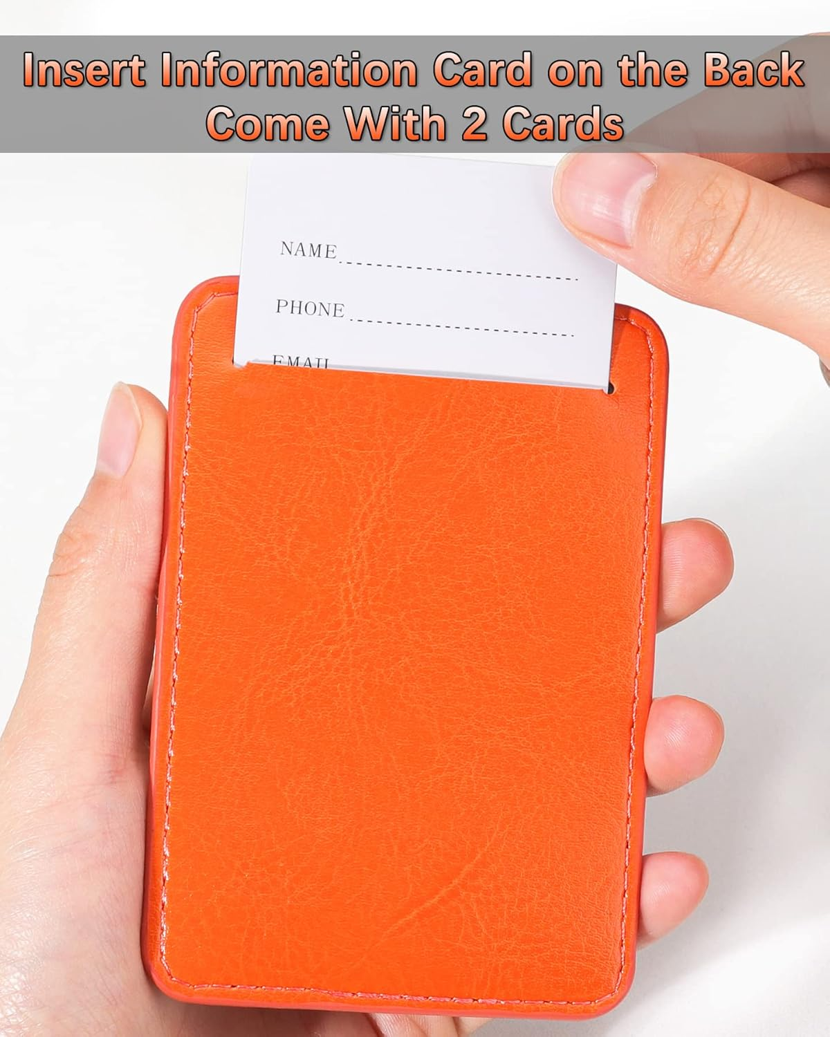 Teskyer Luggage Tags, 3 Pack Premium PU Leahter Luggage Tags Privacy Protection Travel Bag Labels Suitcase Tags image number 3