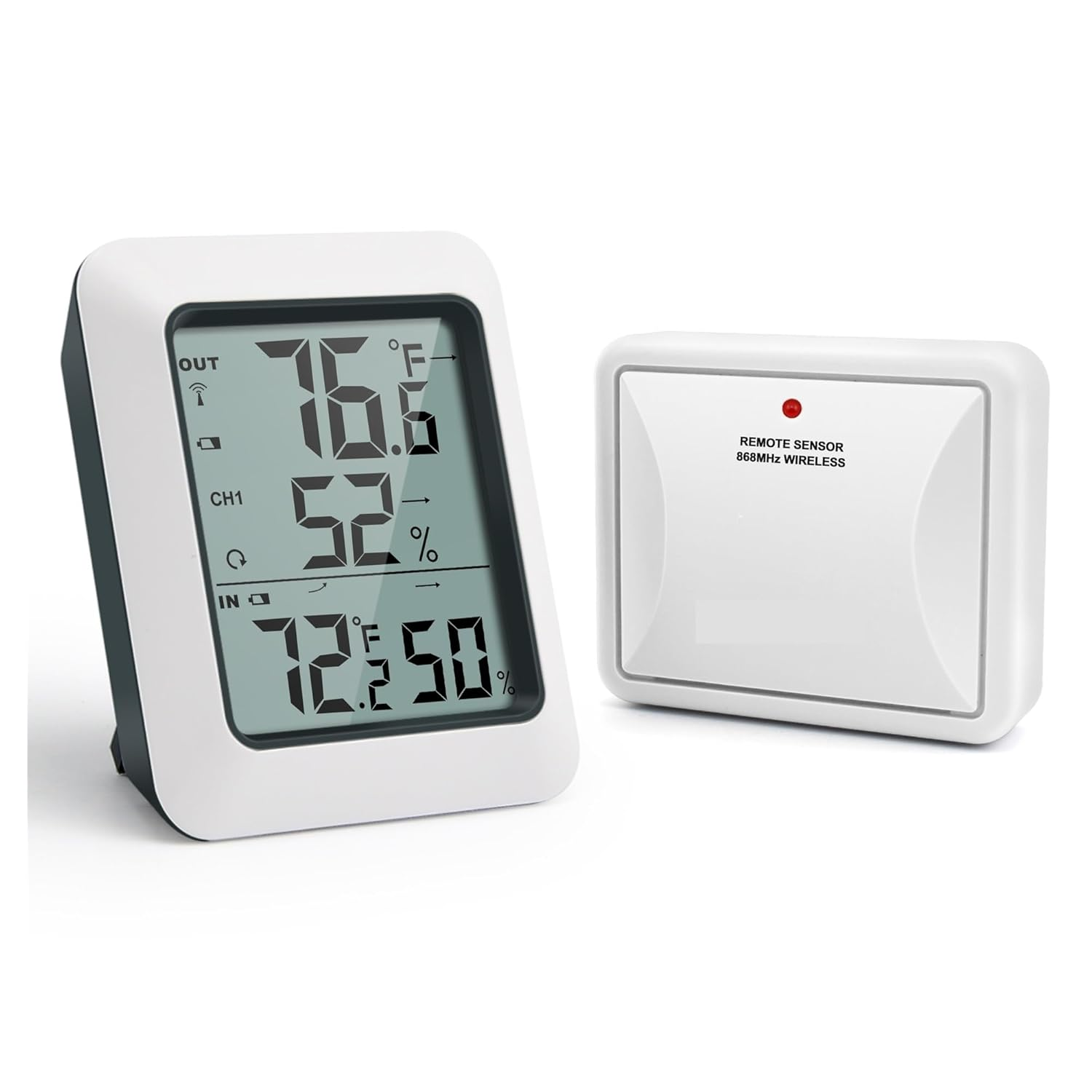 60M Wireless Digital Indoor Outdoor Thermometer Hygrometer Weather Station for Home image number 2